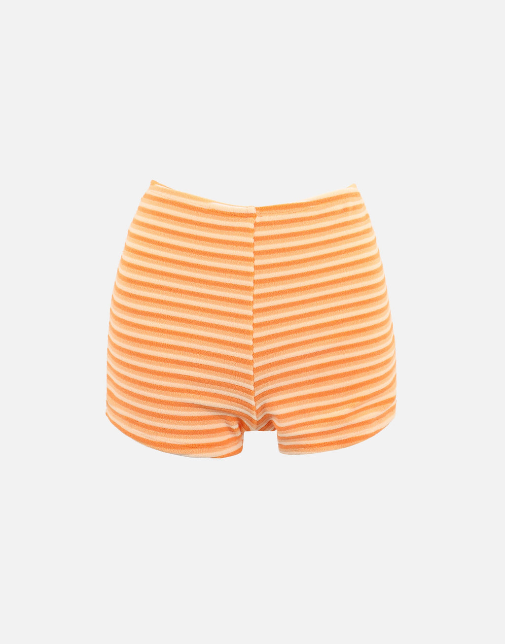 Shai Towelling Stripe Shorts In Orange