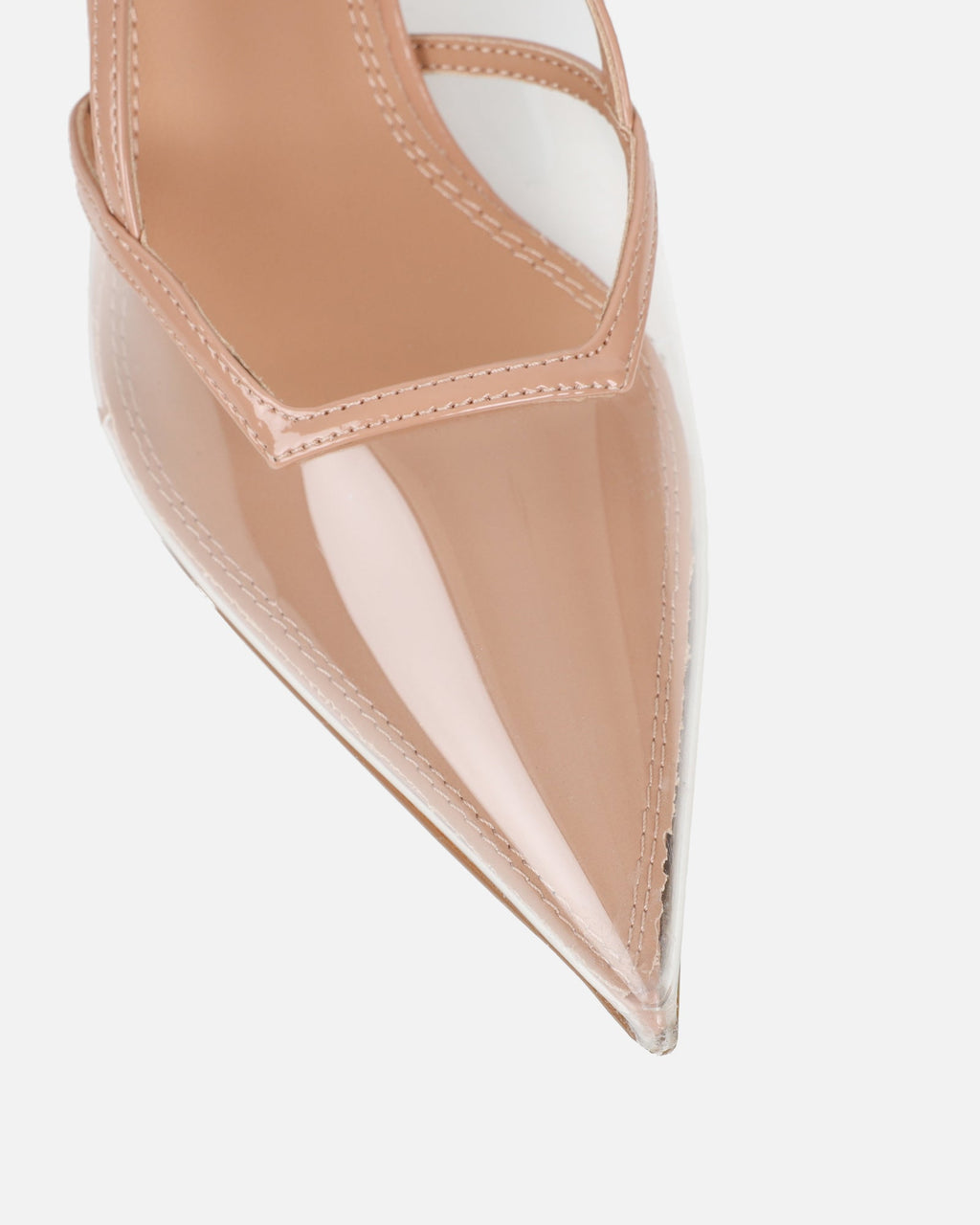 Theresa Clear Nude Slingback Court Shoes