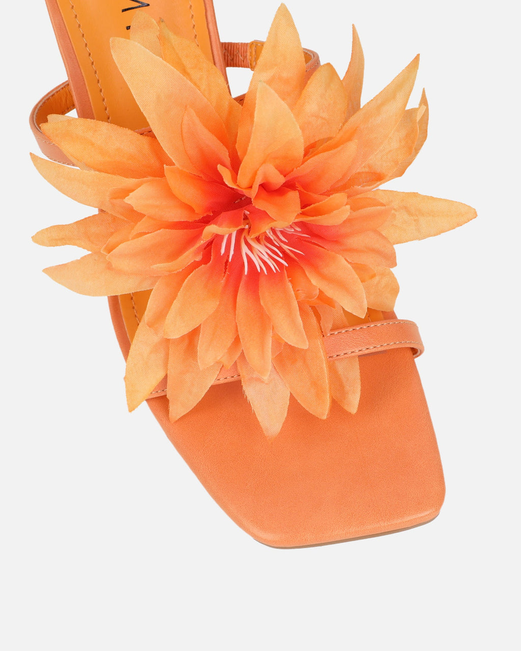Vaughan Orange Flower Detail Mules