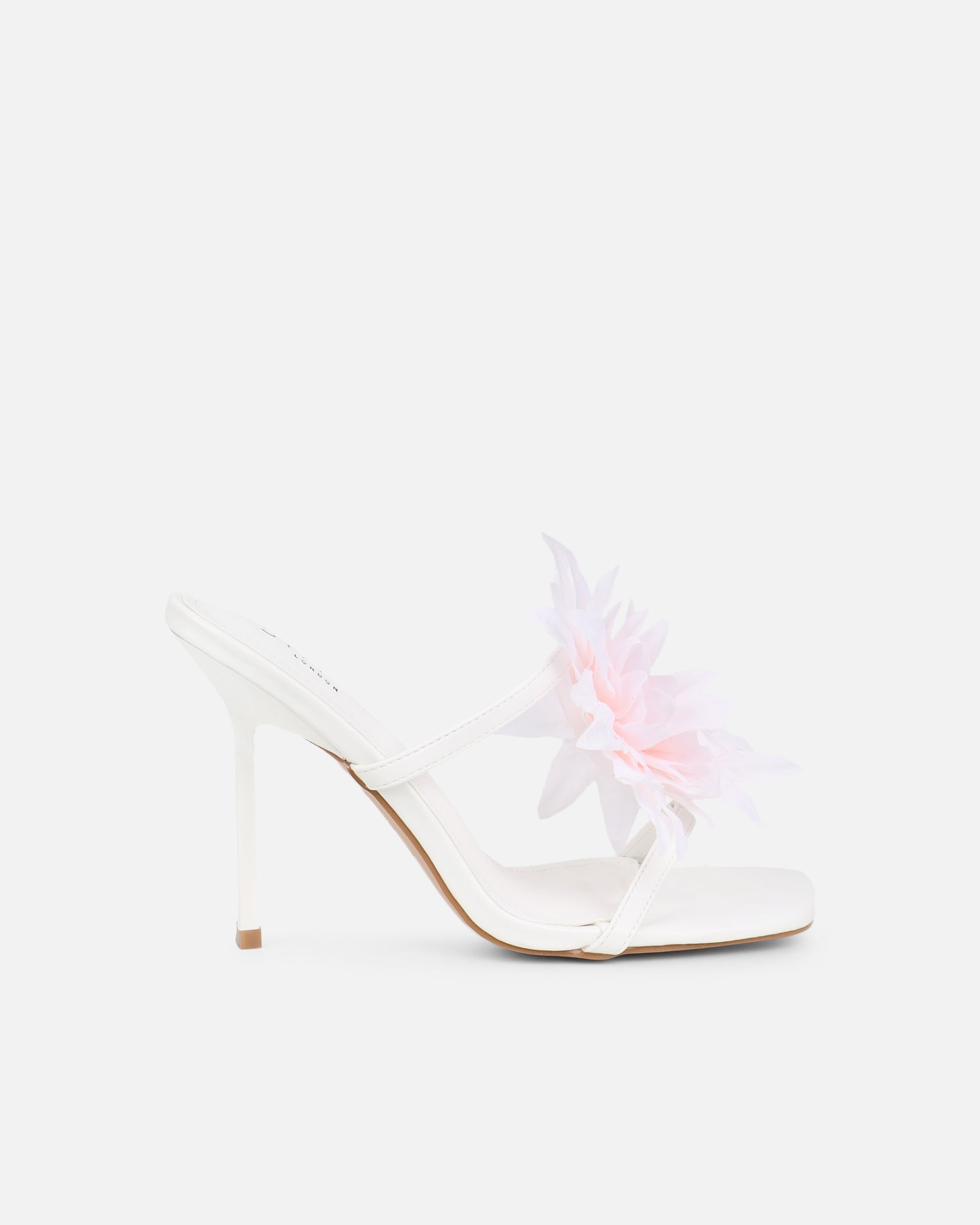 Vaughan White Flower Detail Mules