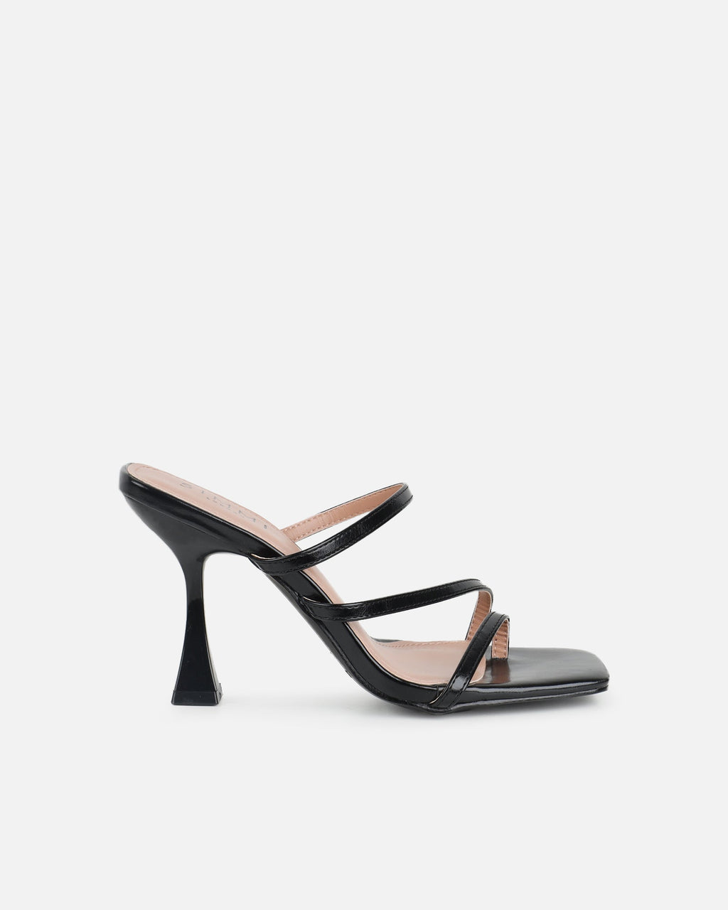 Gail Black Strappy Mules