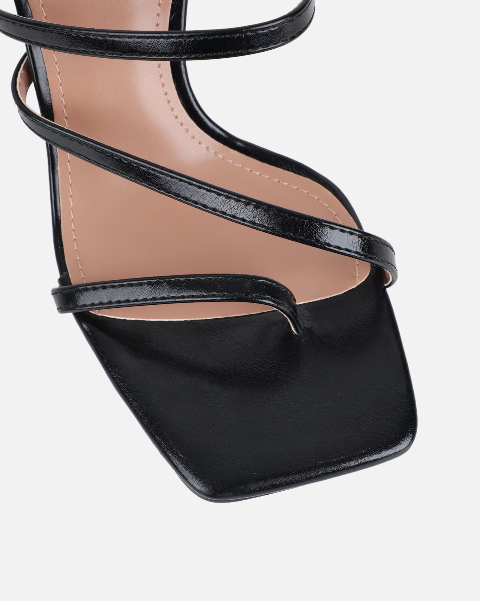 Gail Black Strappy Mules