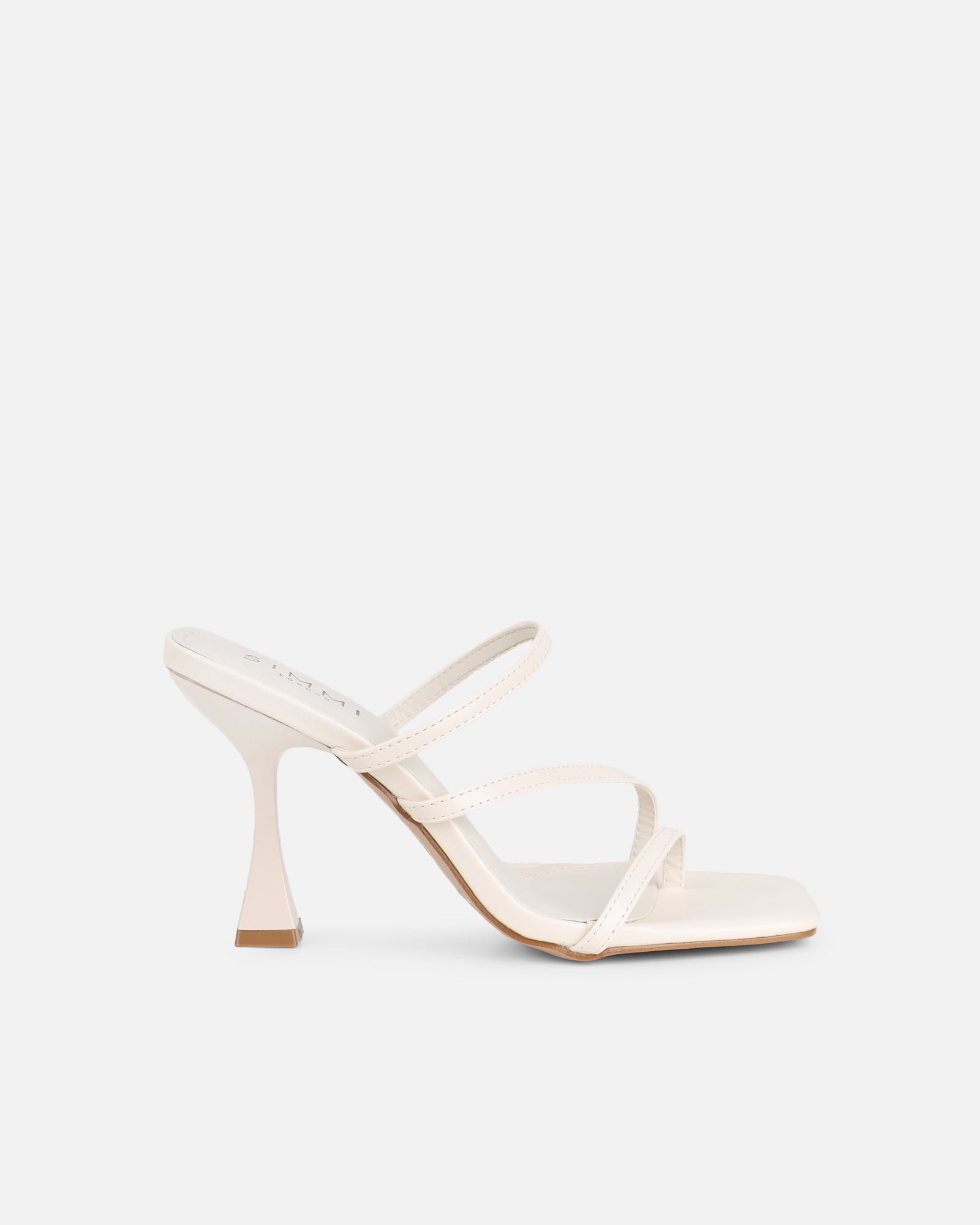 Gail Ivory Strappy Mules