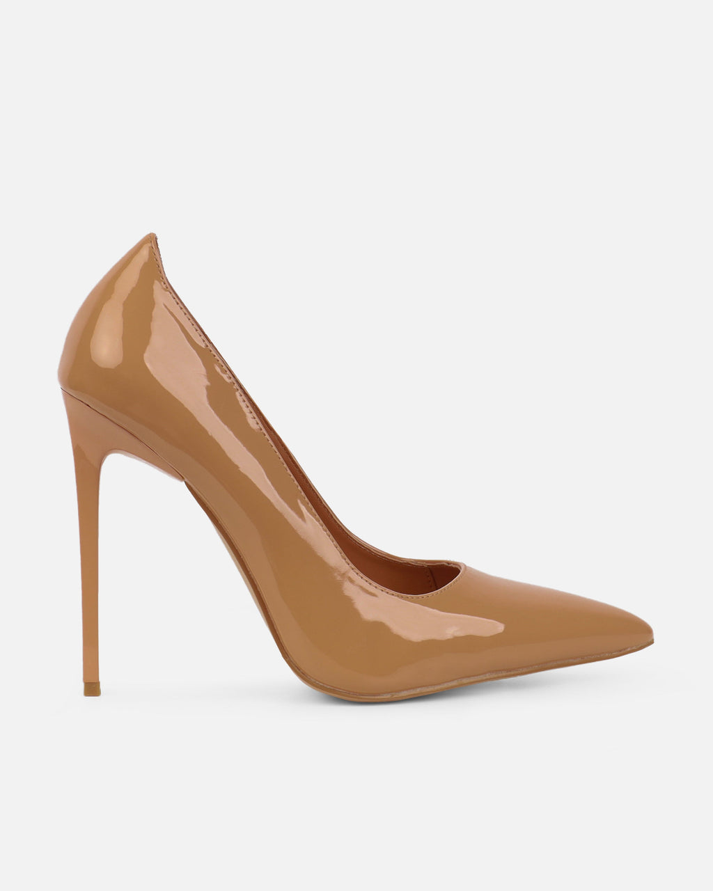 Agathia Nude Patent Stiletto Court Shoes