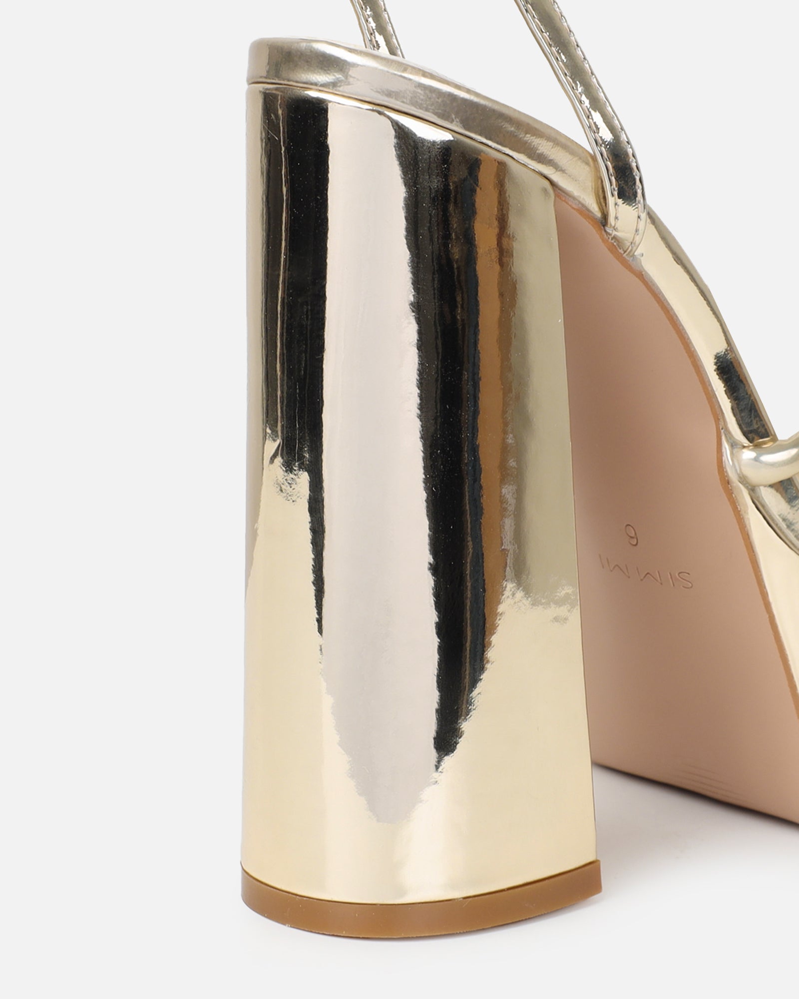 Keoni Gold Mirror Platform Sandals