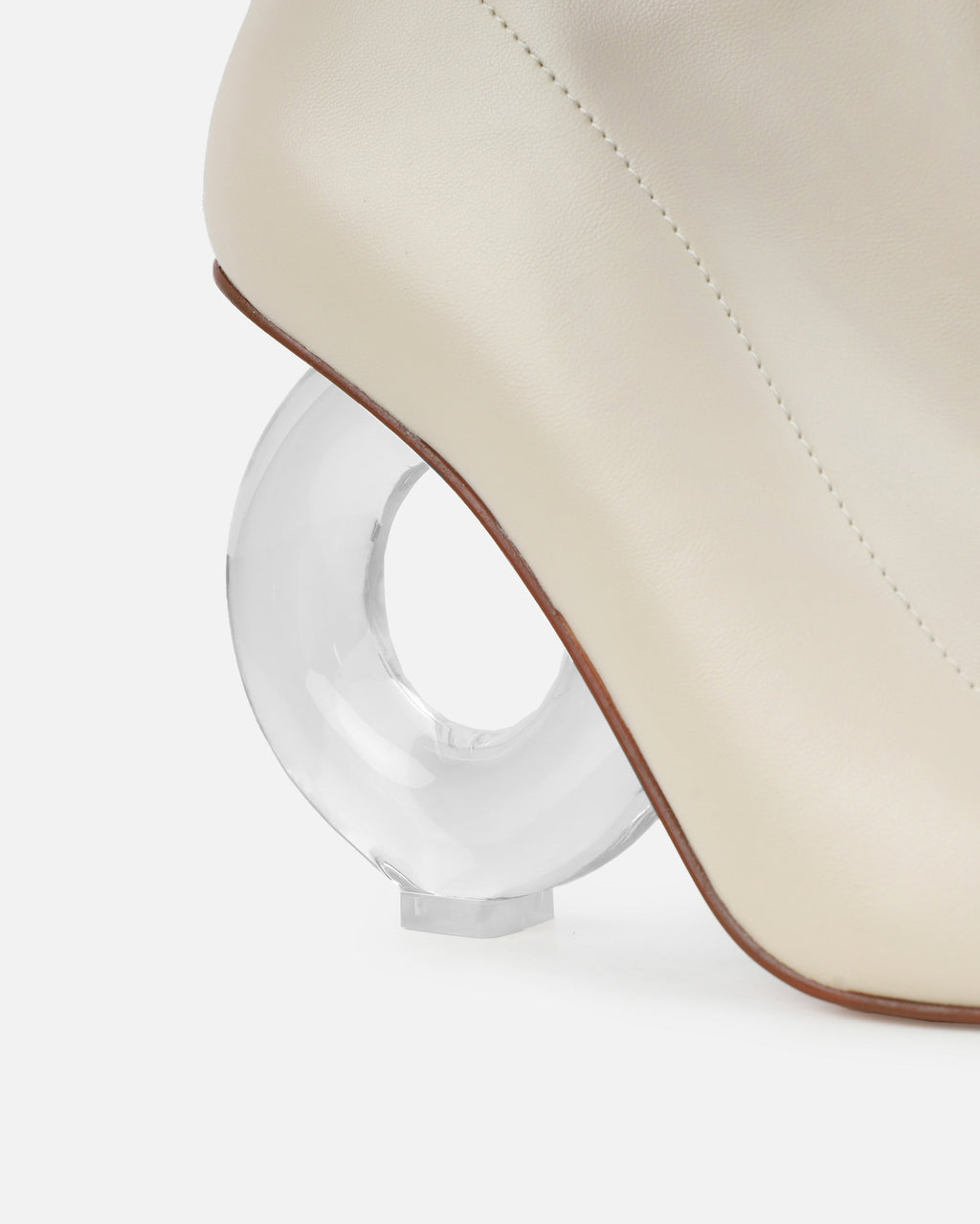 Brycen Stone Clear Sculptural Heel Boots