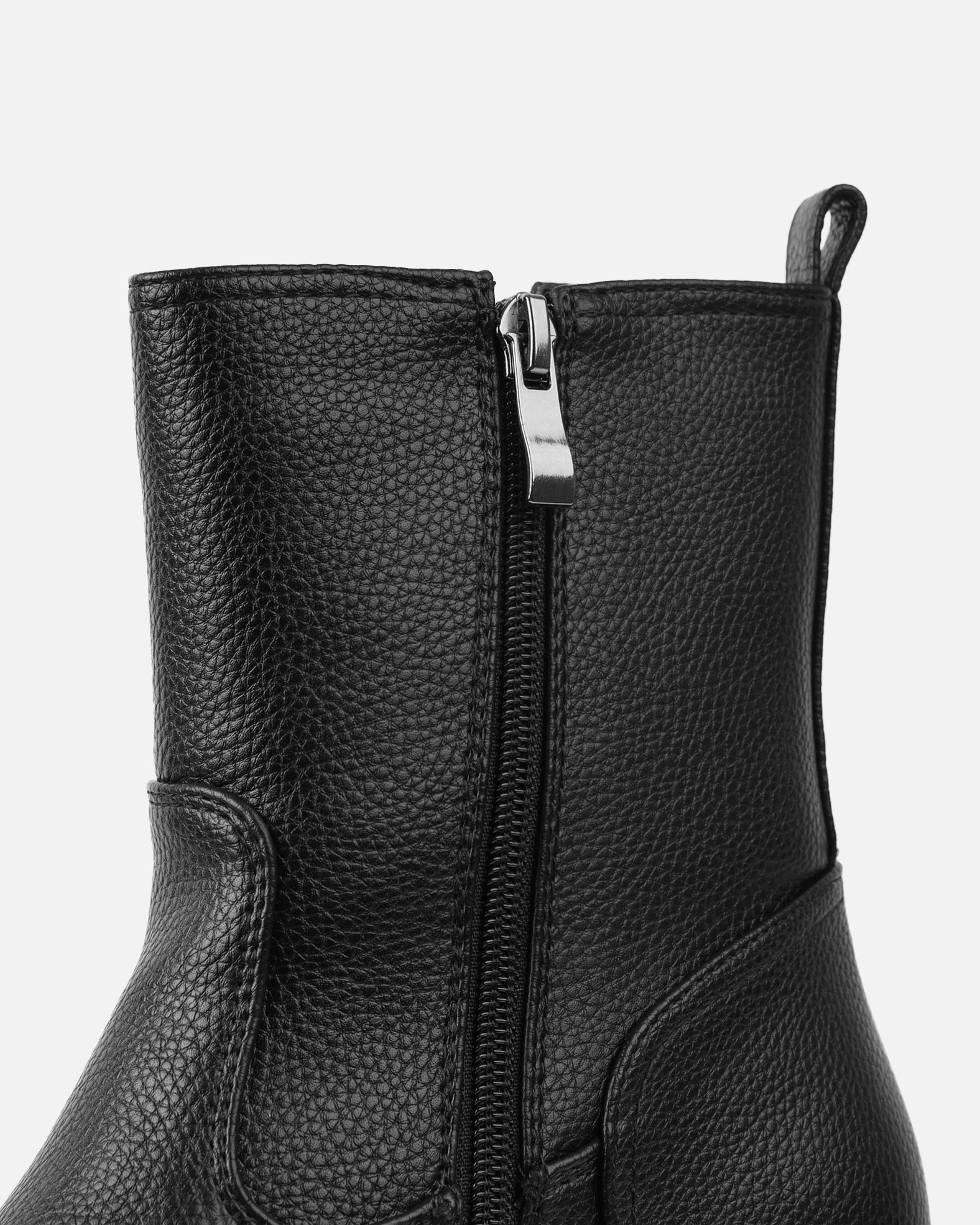Candace Black Chunky Ankle Boots