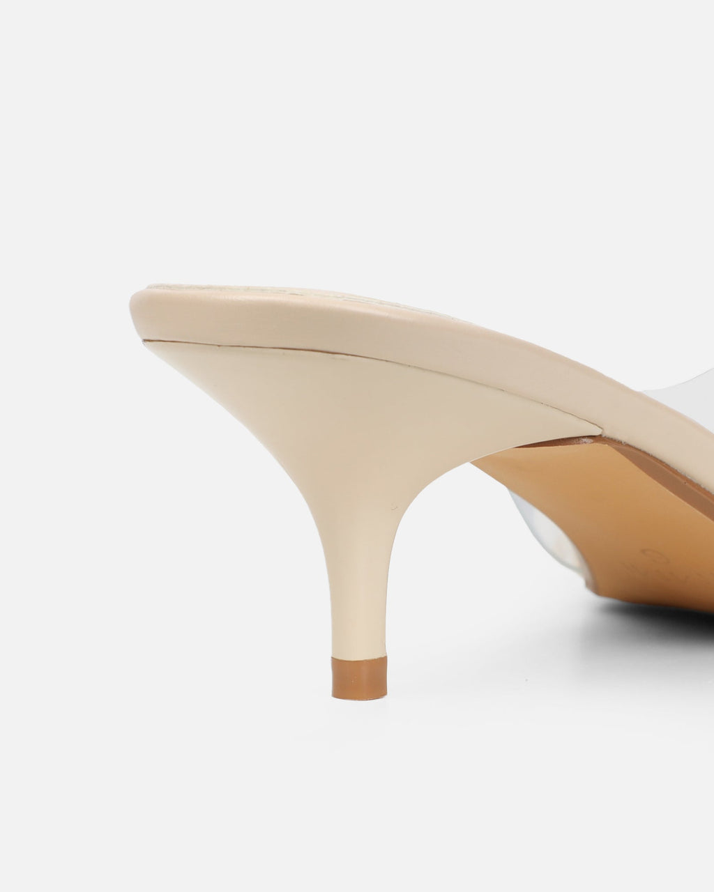 Chara Clear Diamante Nude Low Court Shoes