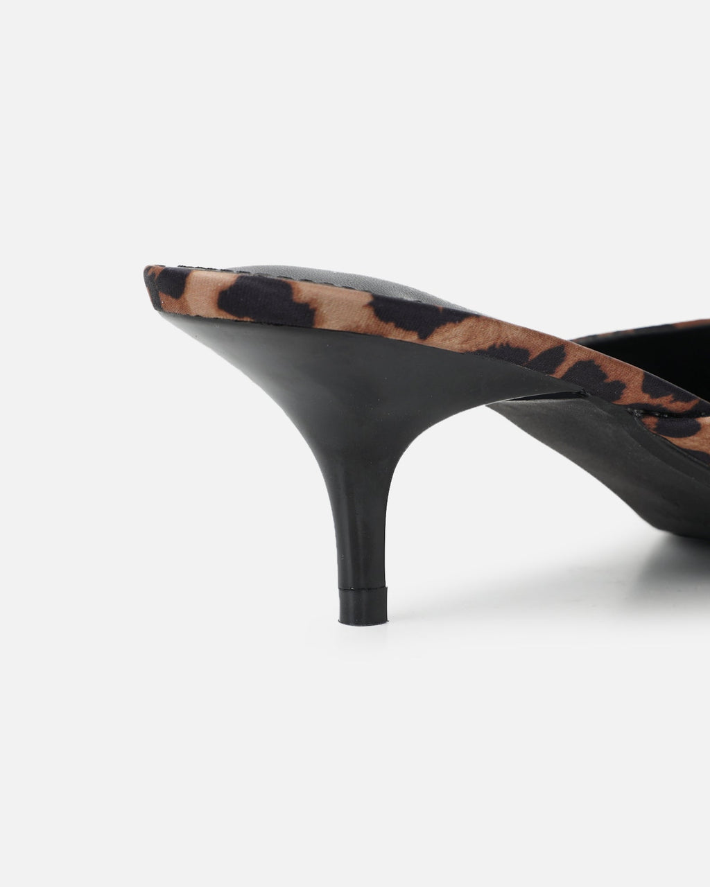 Carson Leopard Print Kitten Heeled Mules