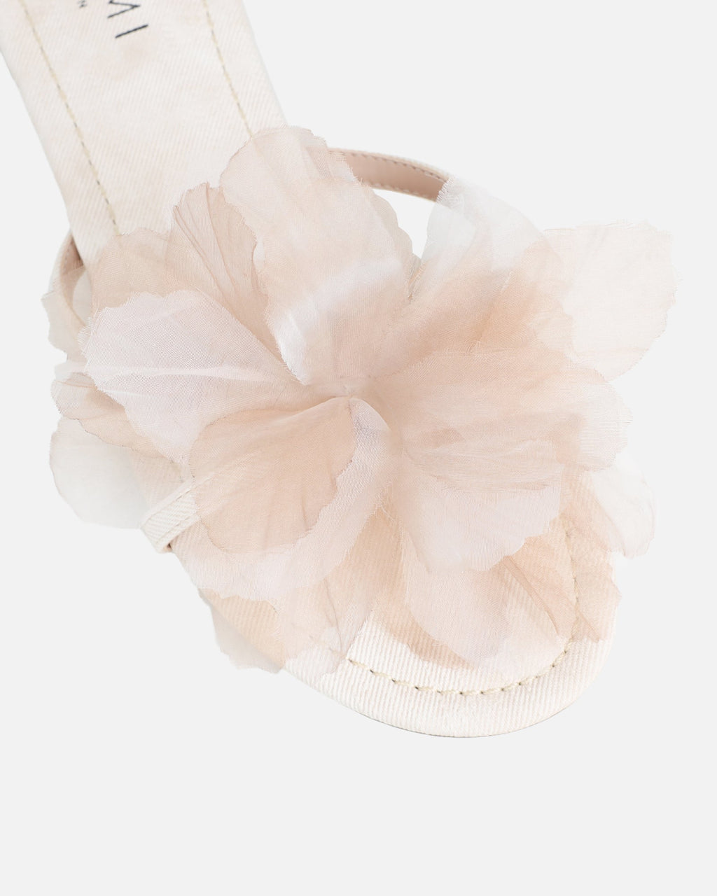 Shole Beige Wash Flat Sandals