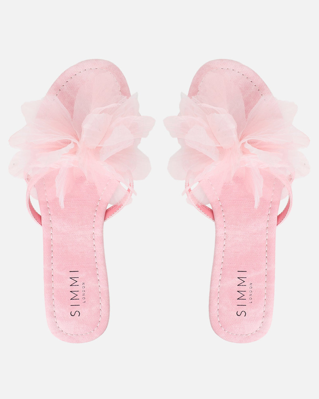Shole Pink Wash Flat Sandals