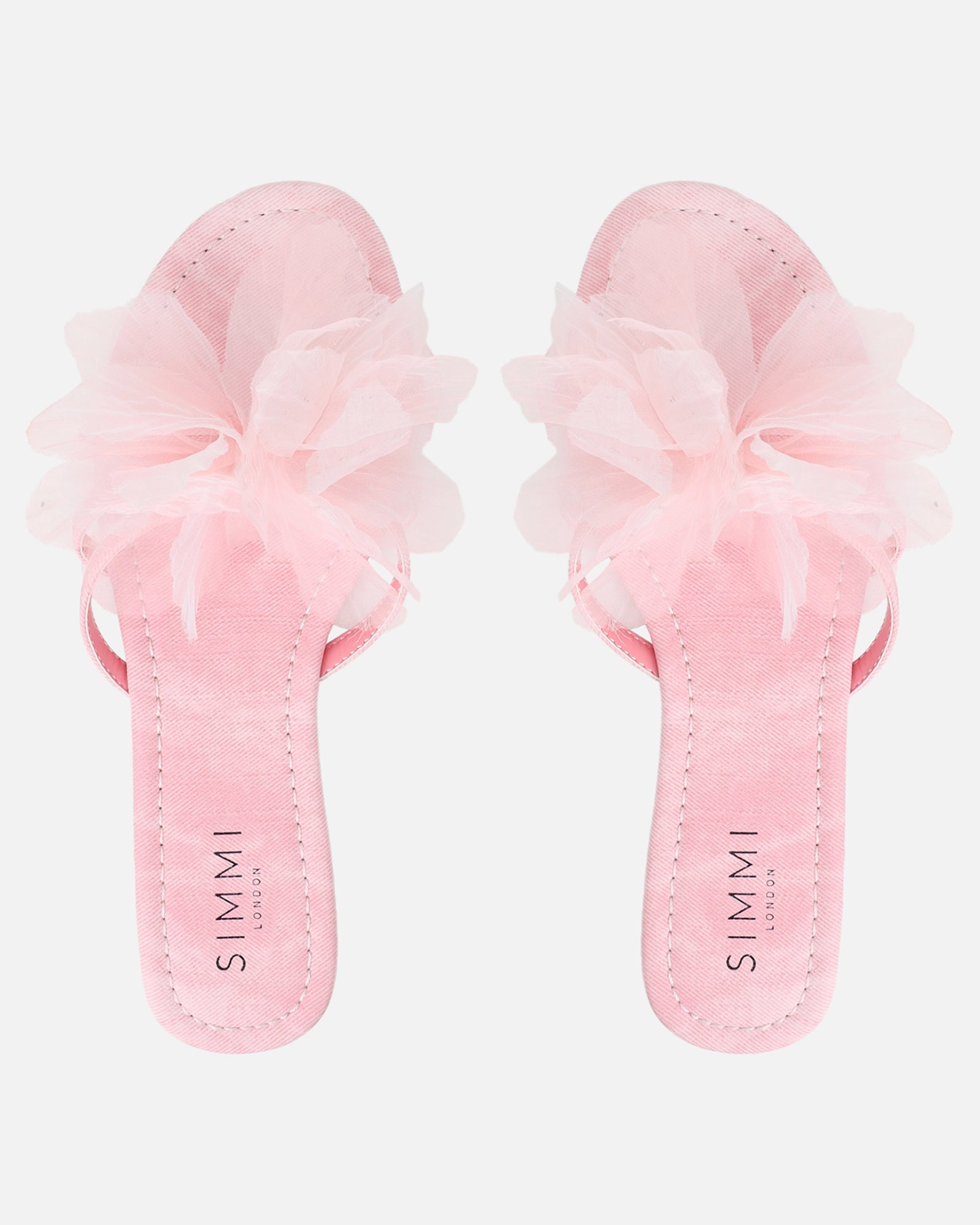 Shole Pink Wash Flat Sandals