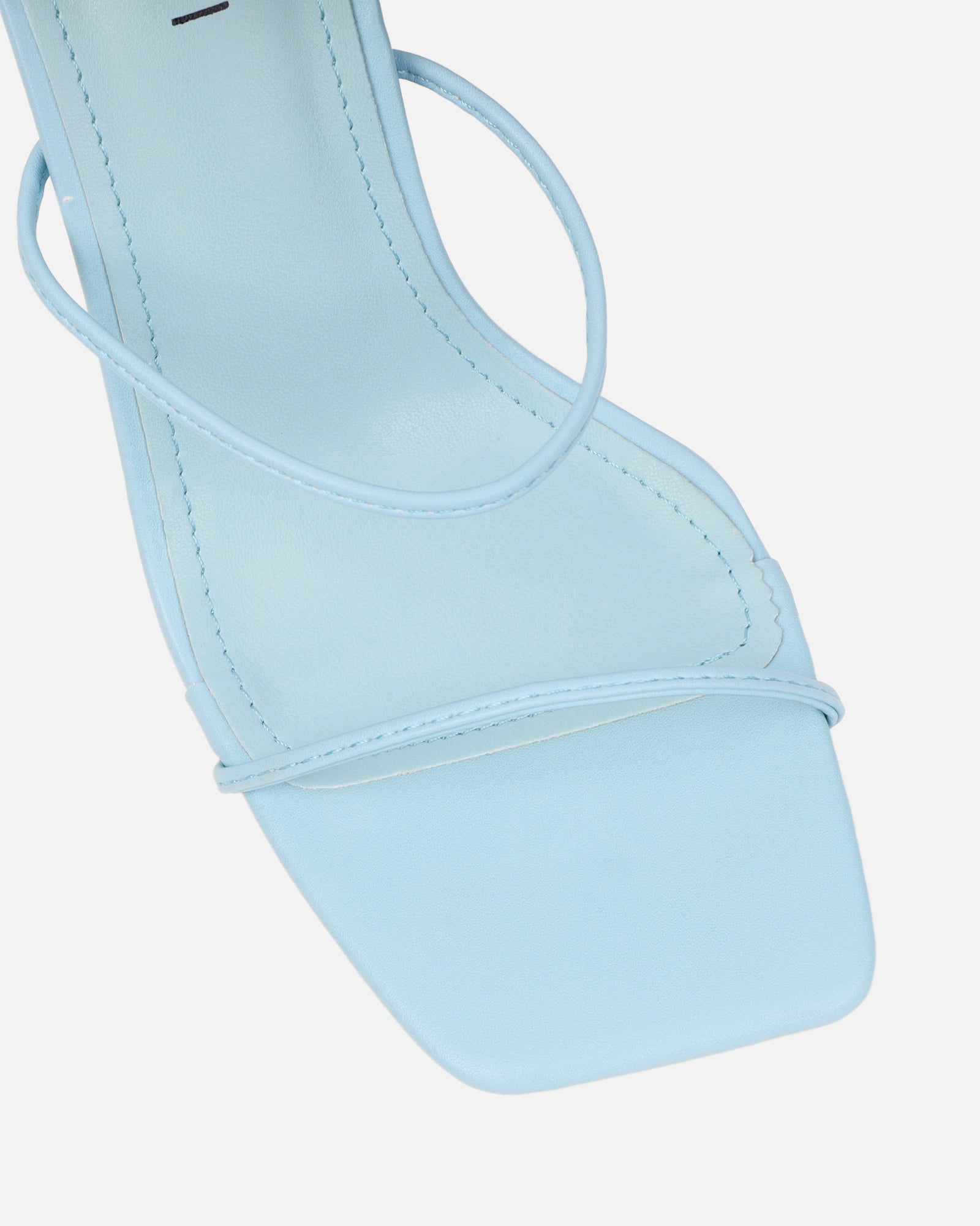 Neeli Light Blue Triple Strap Heeled Sandals