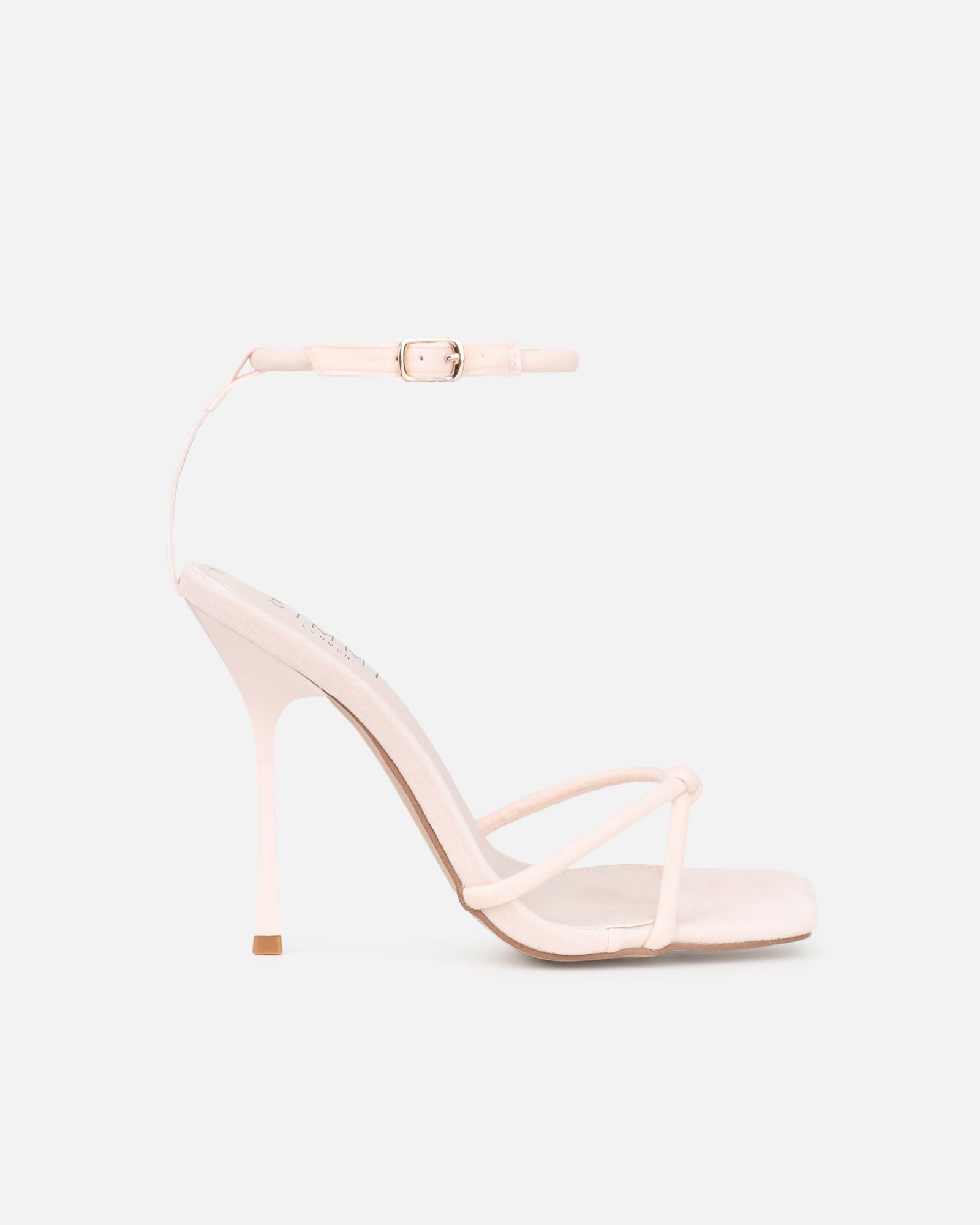 Malinda Stone Velvet Heeled Sandals