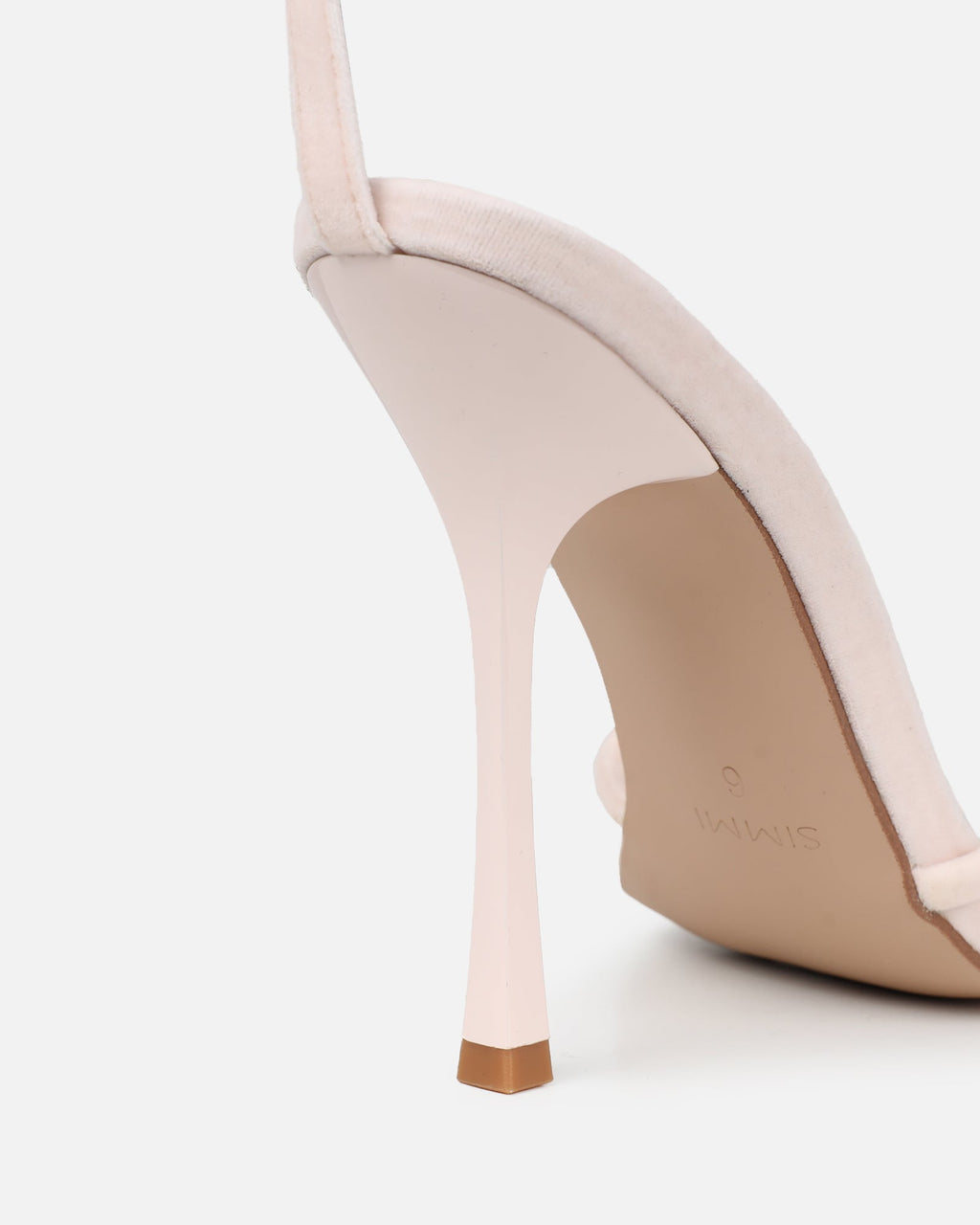 Malinda Stone Velvet Heeled Sandals