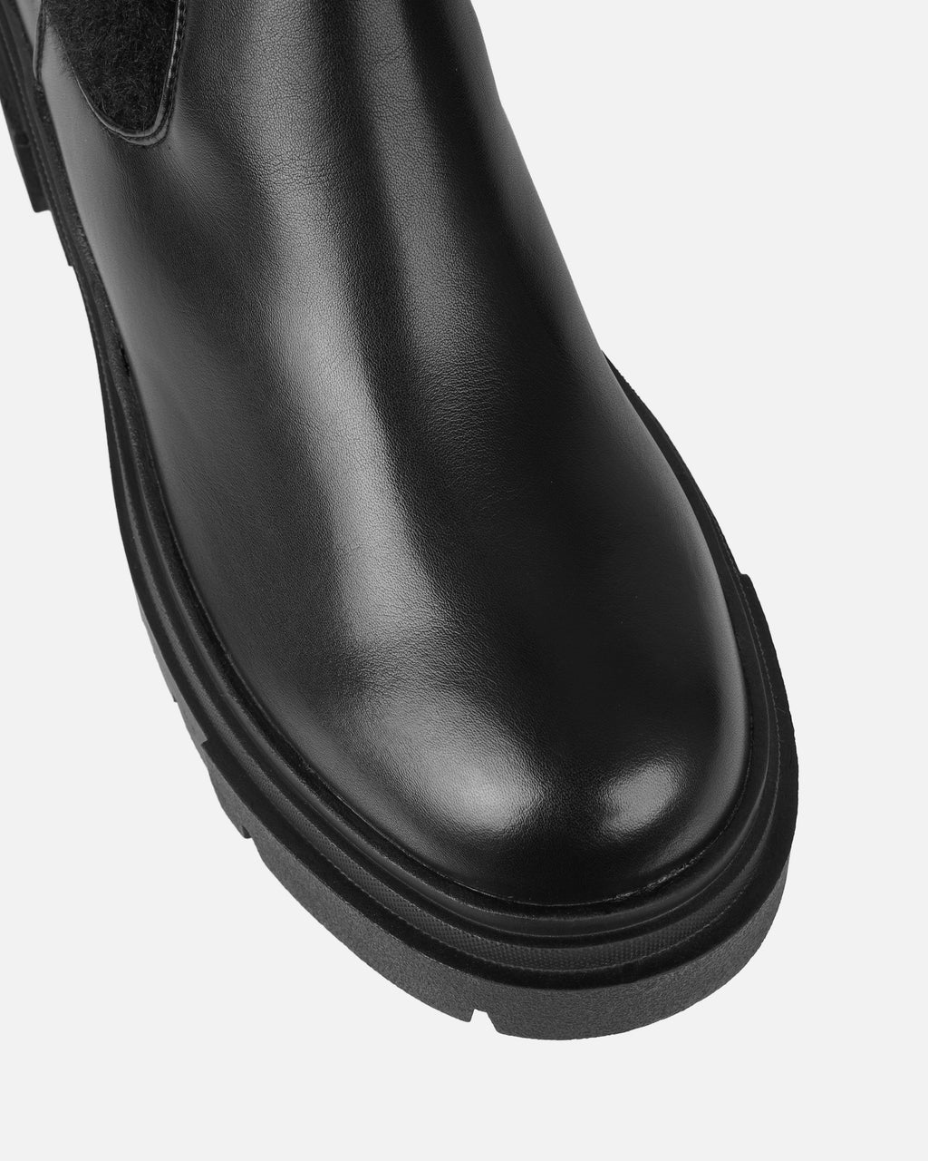Stallone Black Over The Knee Fluffy Sock Boots