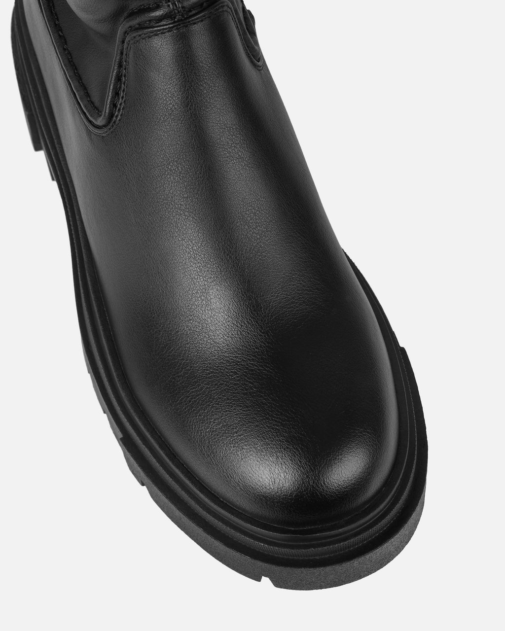 Wezley Black Flat Over The Knee Thigh High Boots