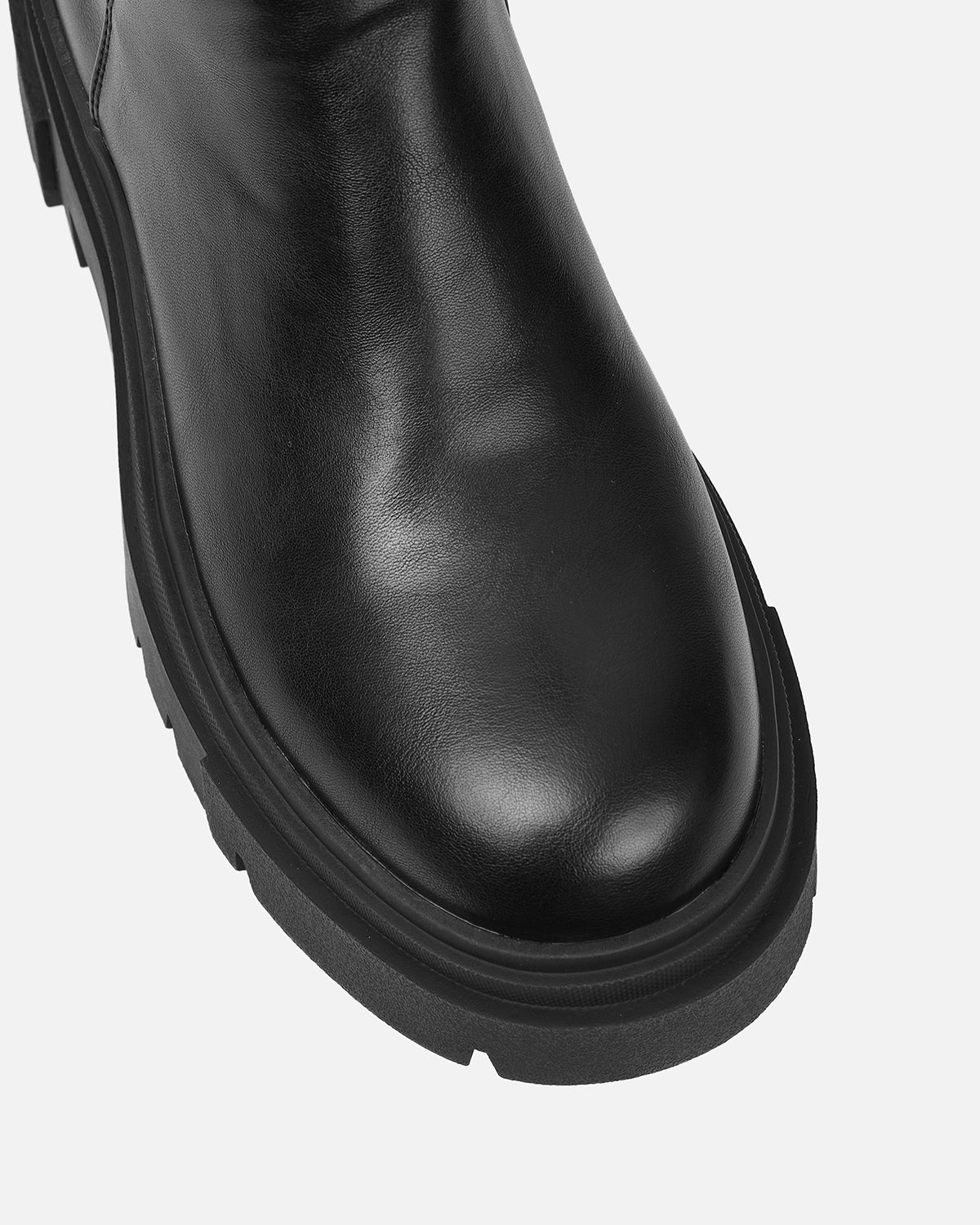 Bernard Black Chunky Knee Boots