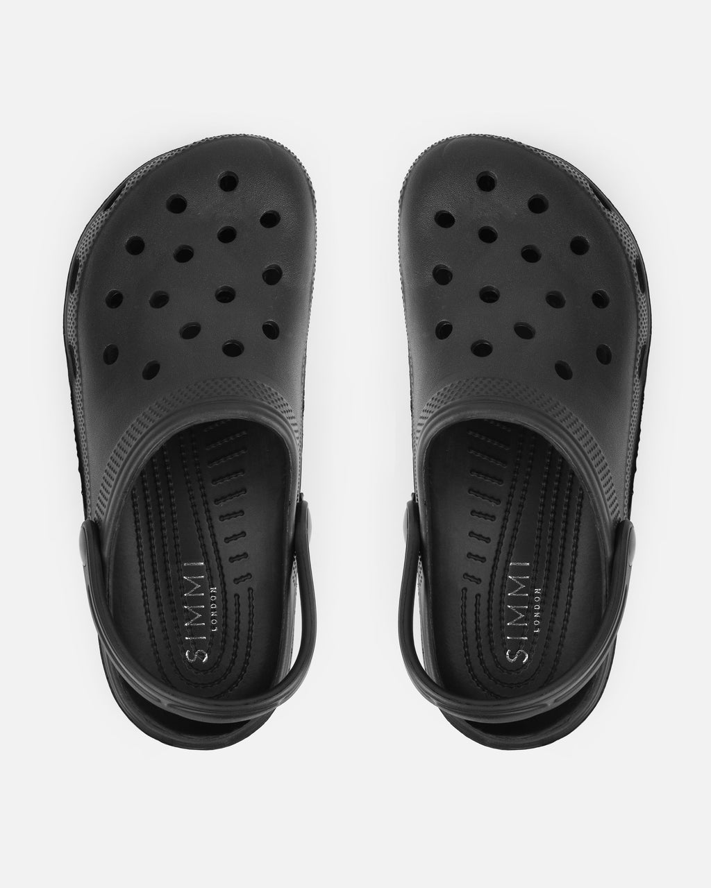 Cruz Black Moulded Flat Clogs