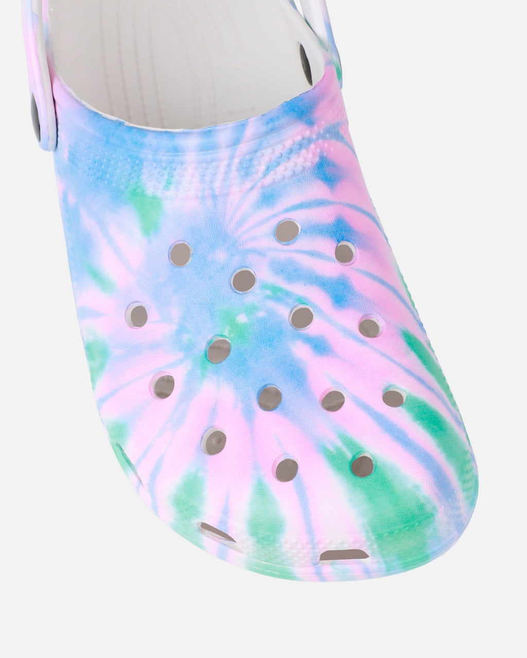 Cruz Pink And Green Tie Dye Moulded Flat Clogs