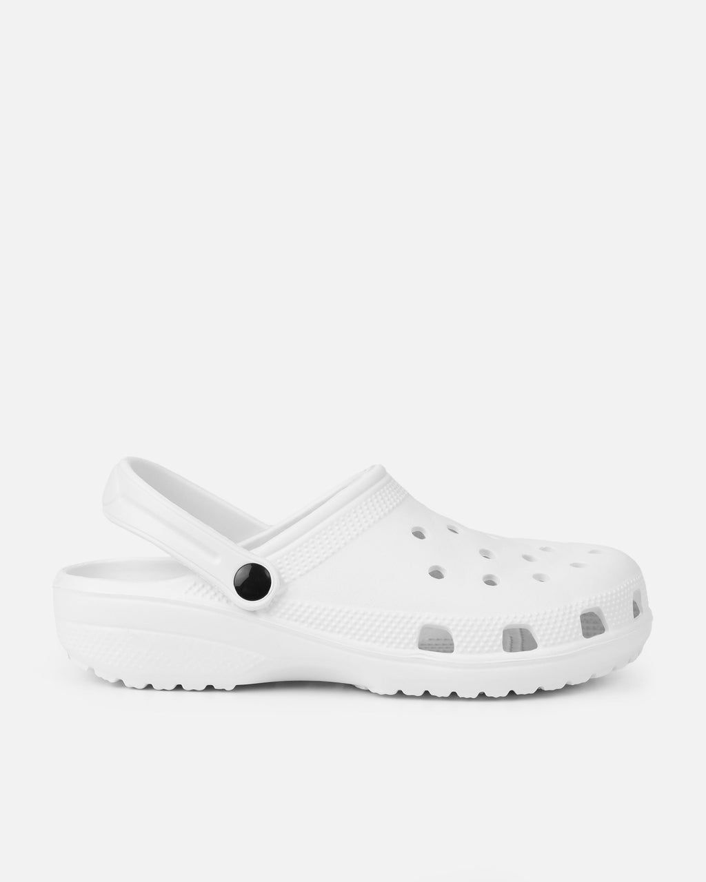 Cruz White Moulded Flat Clogs