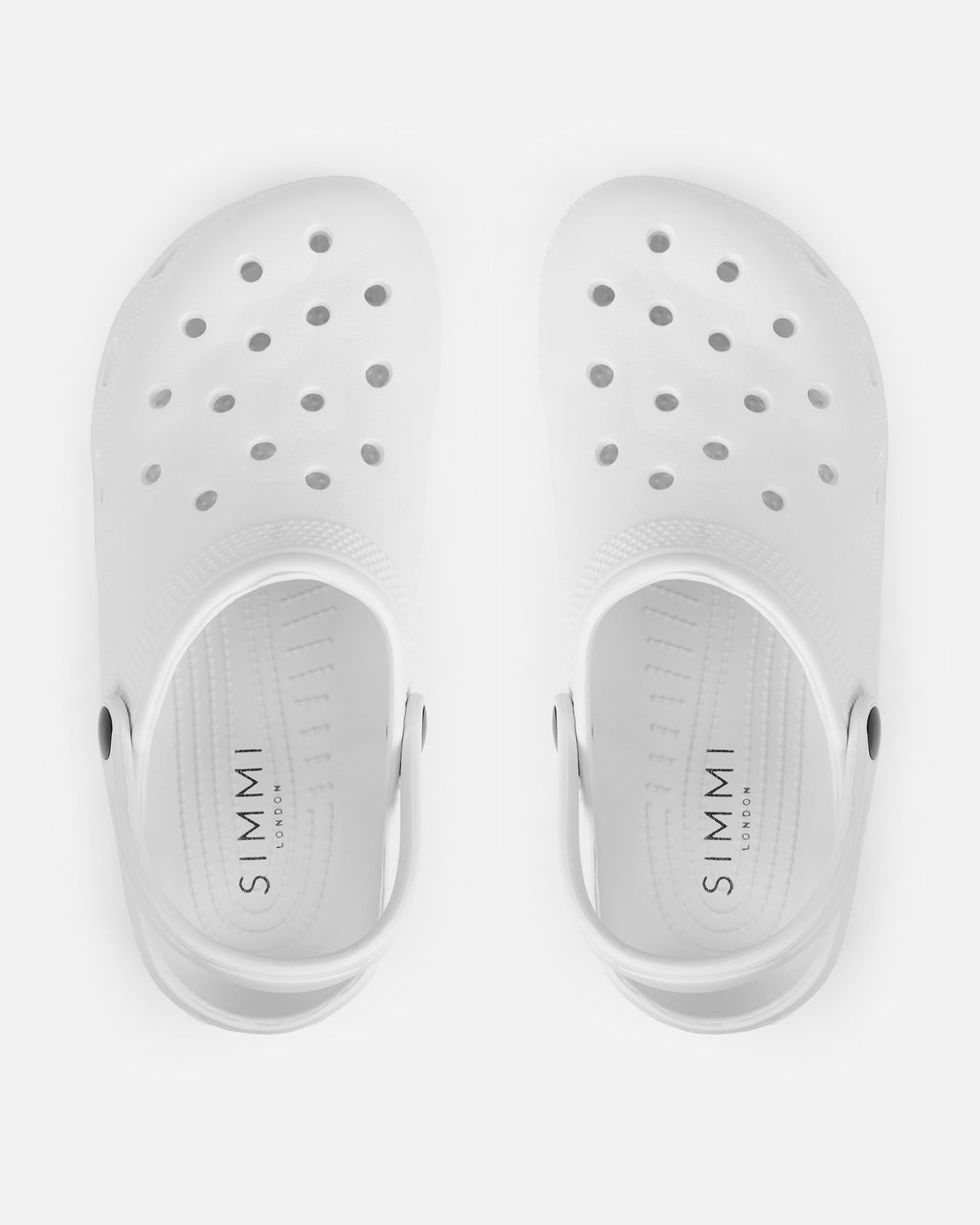 Cruz White Moulded Flat Clogs
