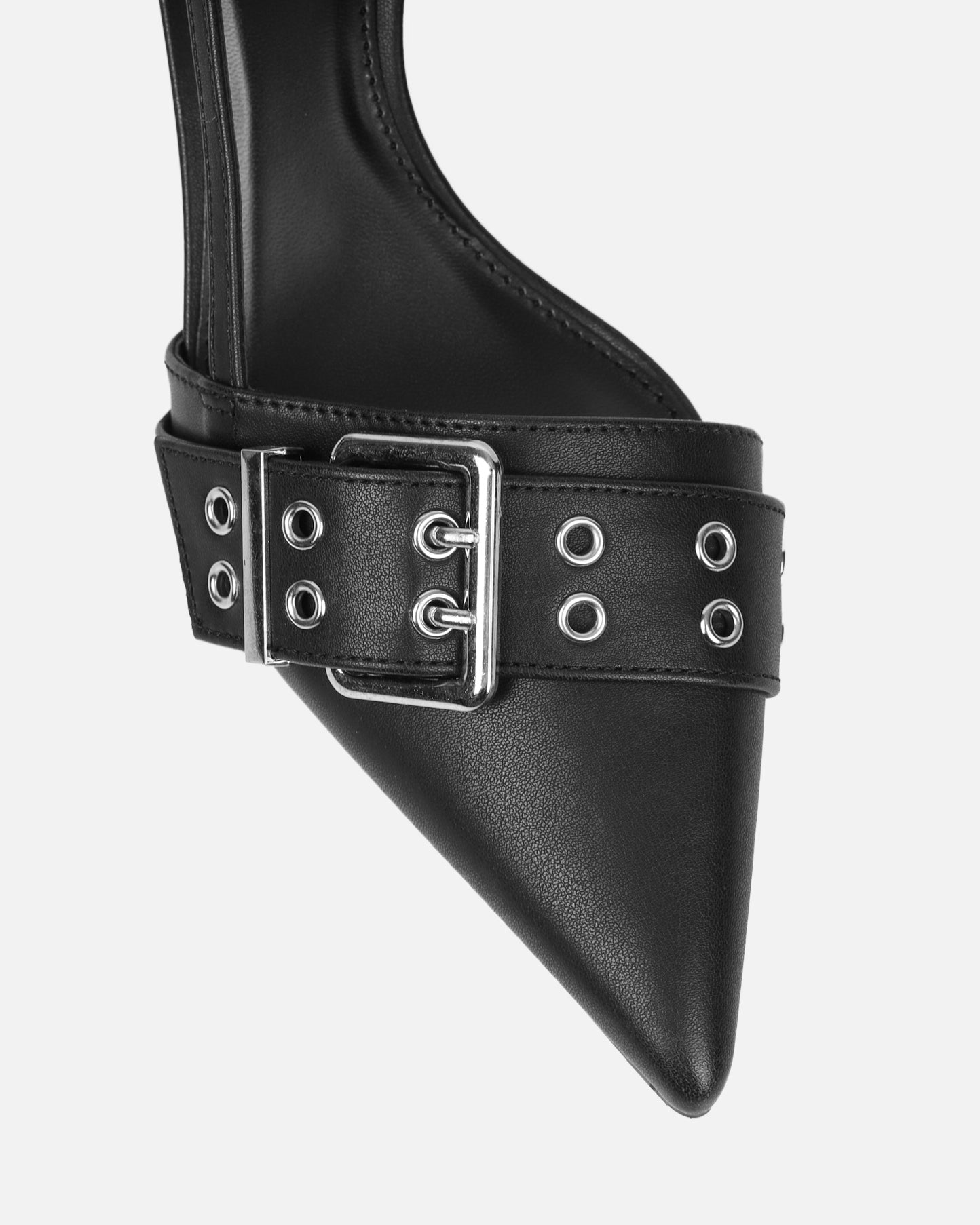 Dala Black Low Court Shoes