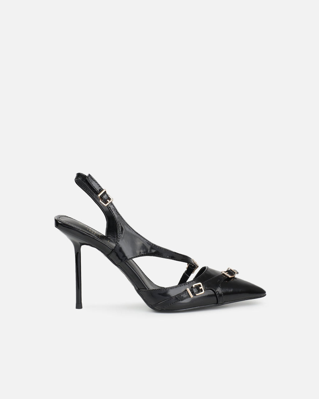 Vale black box harness detail court shoes