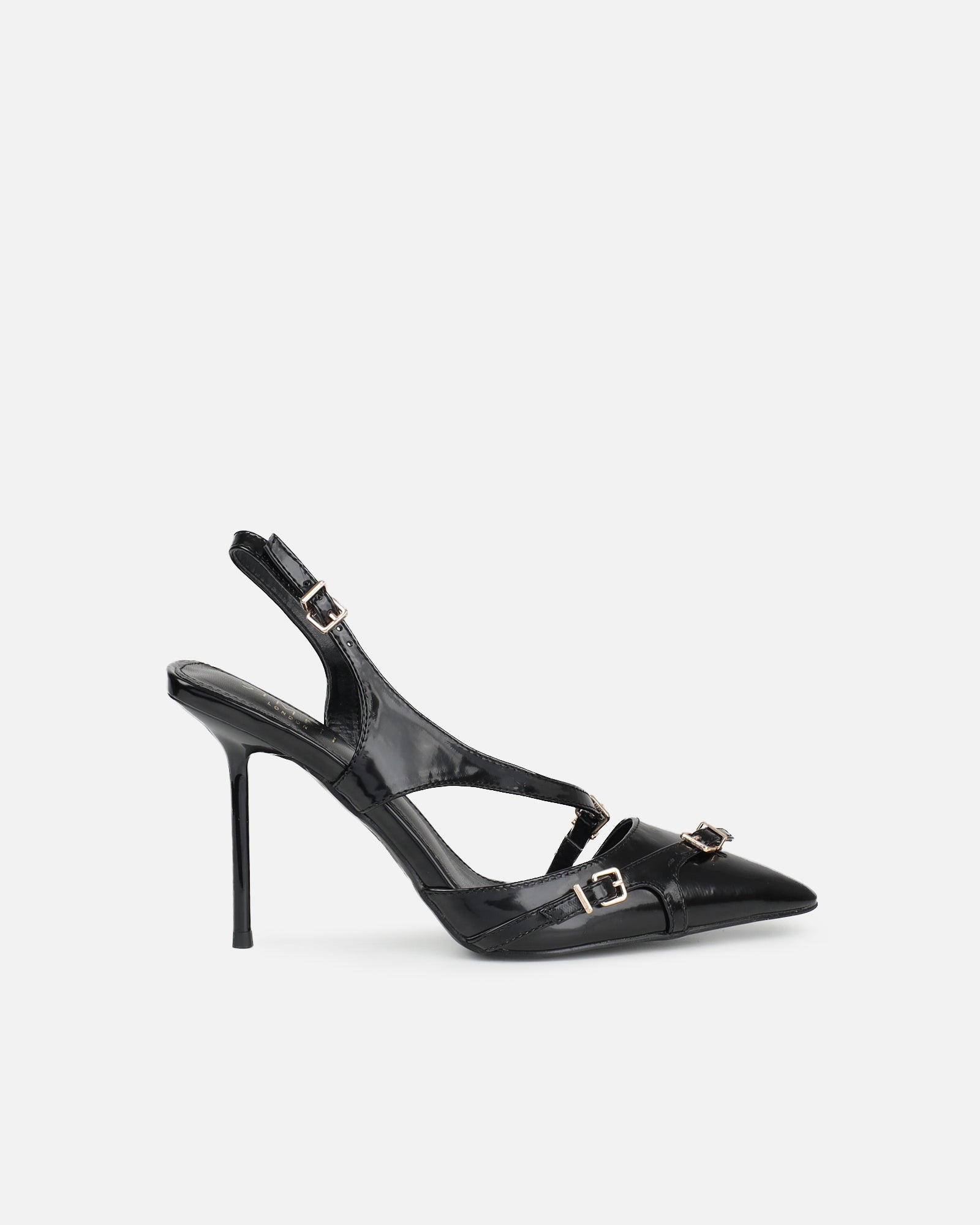 Vale black box harness detail court shoes