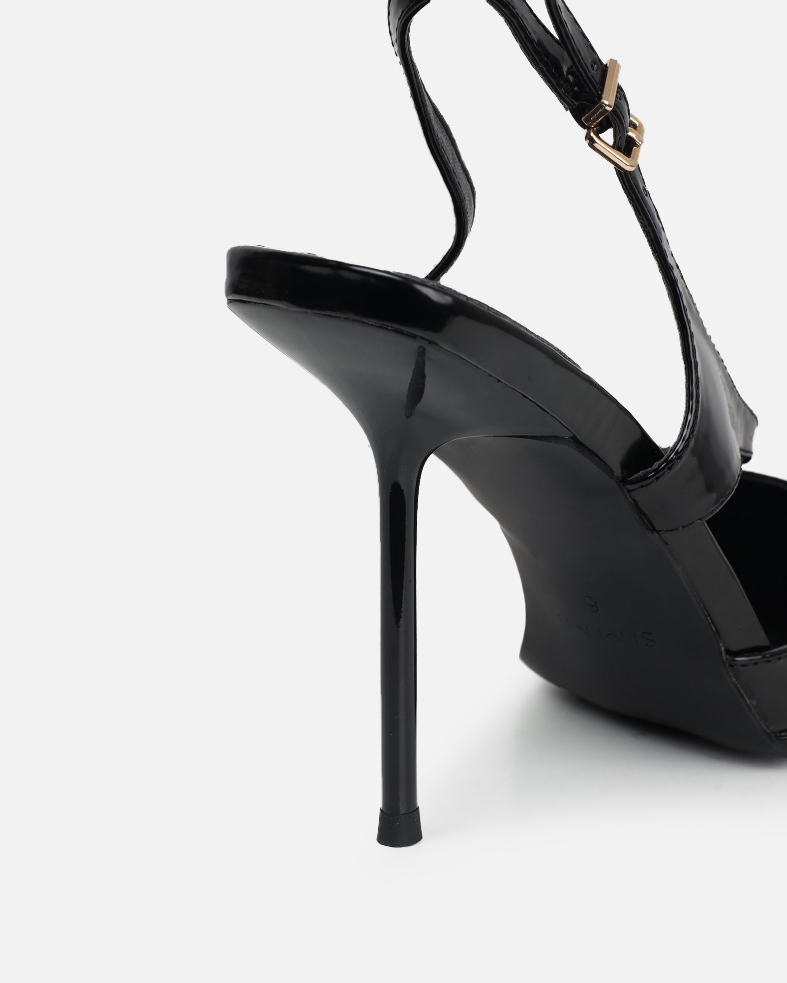 Vale black box harness detail court shoes