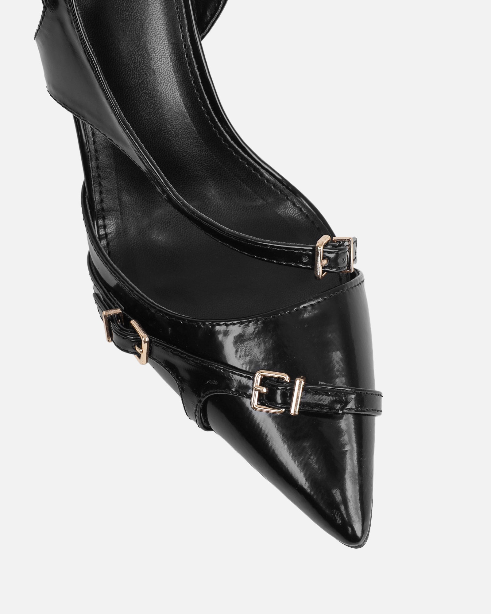 Vale black box harness detail court shoes