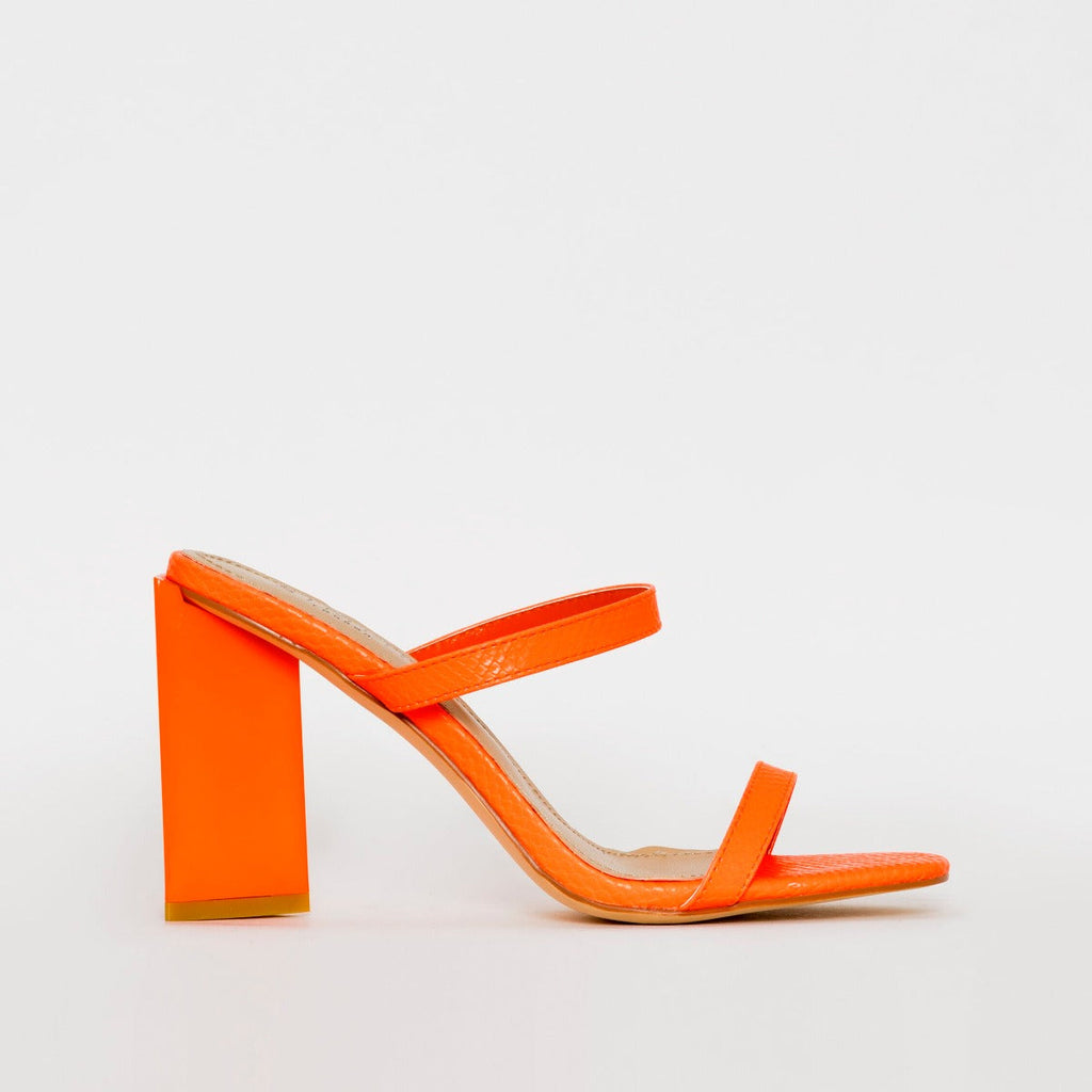 Ivan Coral Snake Print Block Heel Mules