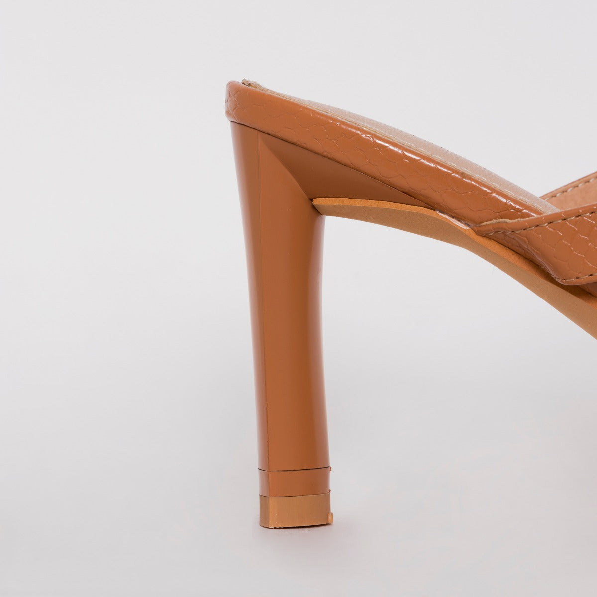 Dalla Wide Fit Nude Snake Print Mid Heel Mules