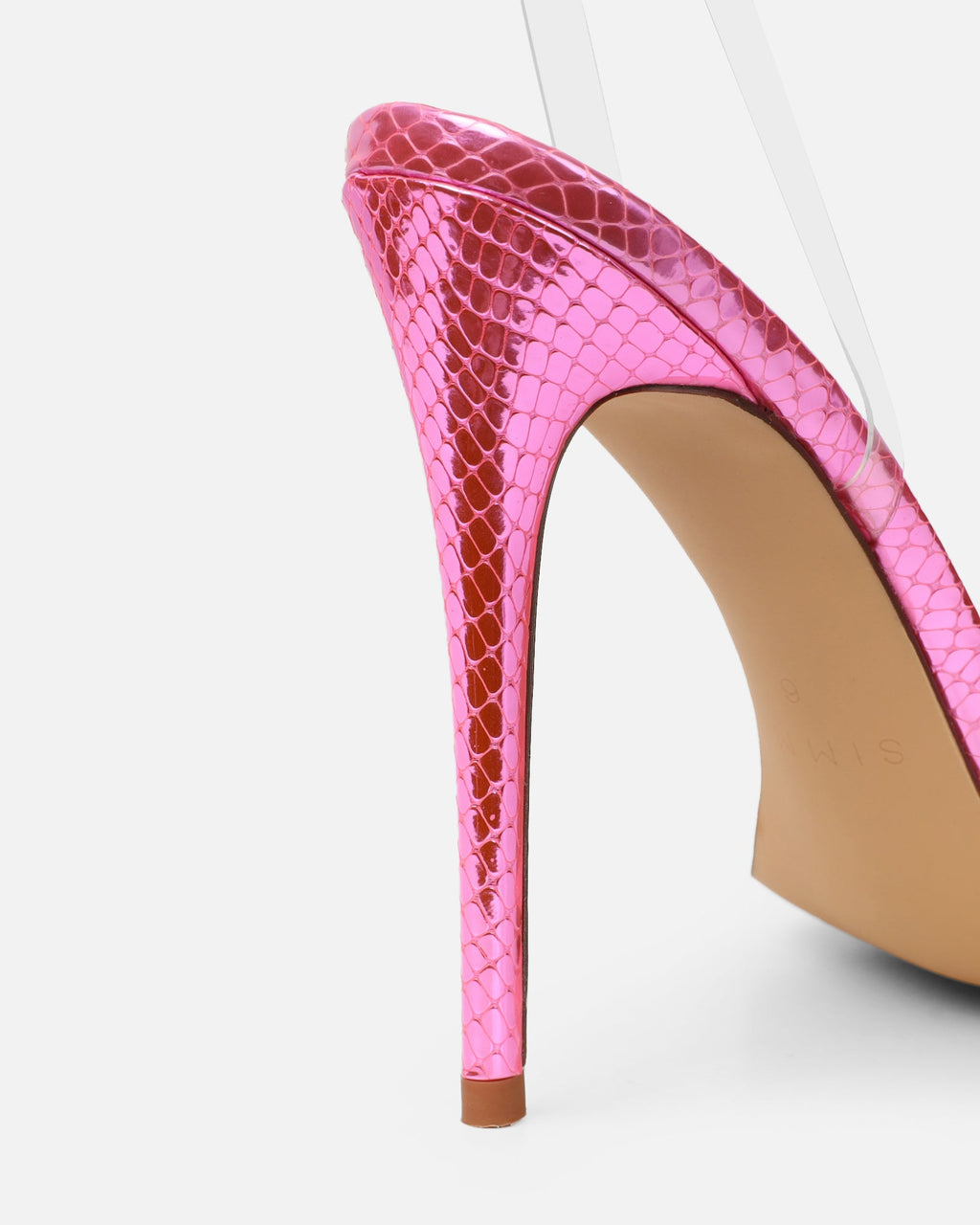 Erica Pink Snake Flower Embellished Heeled Sandals