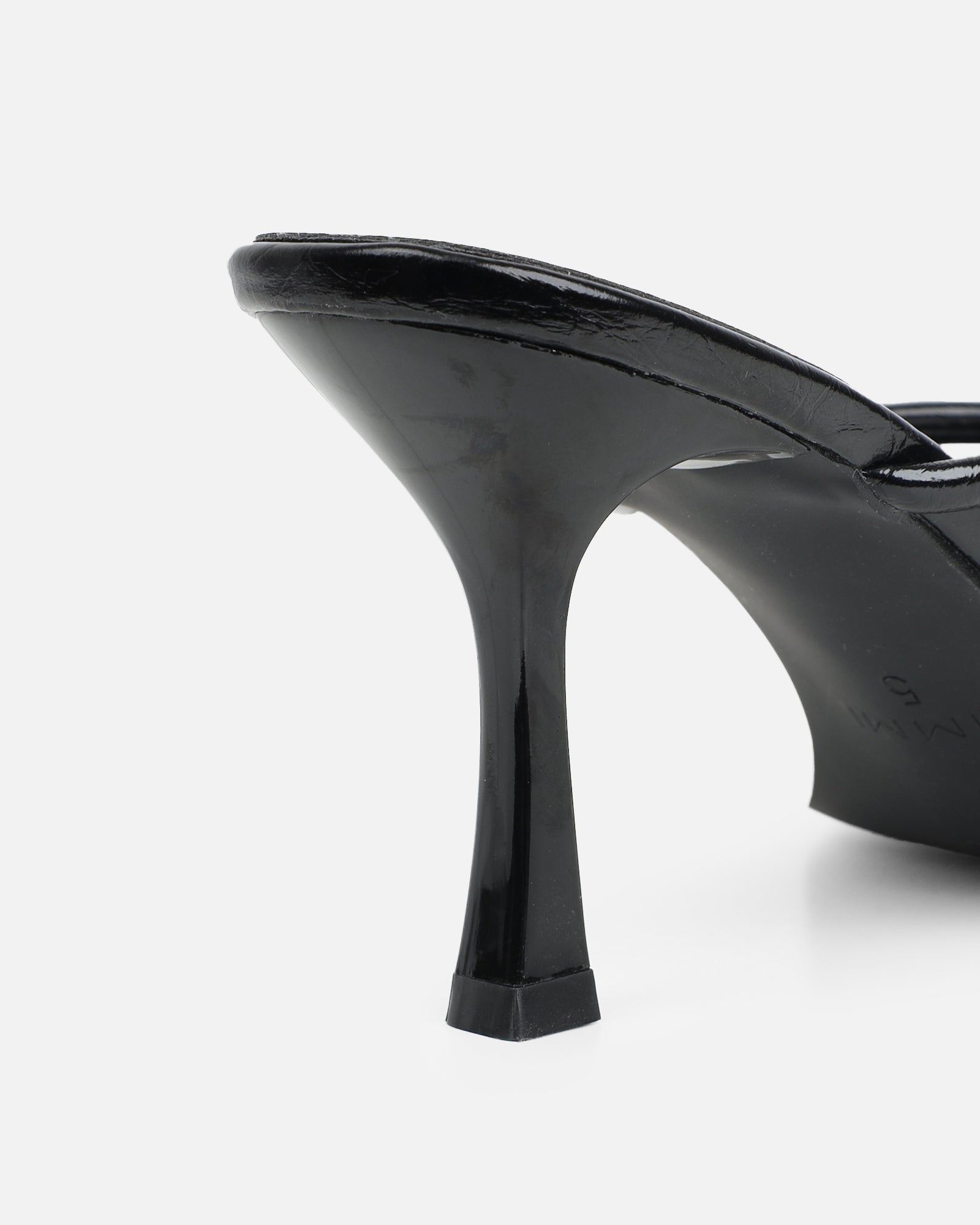 Maureen Black Gold Detail Mules