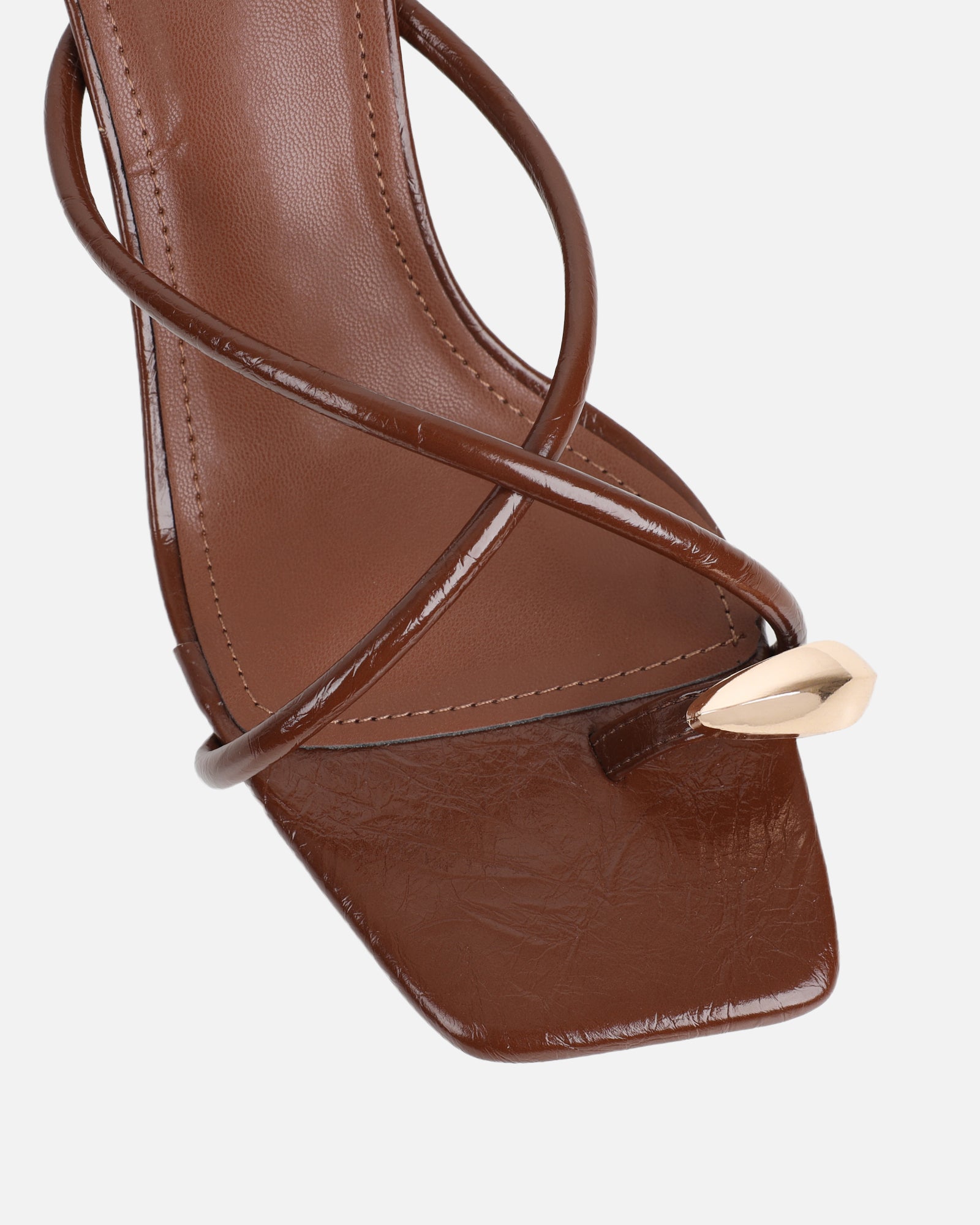 Maureen Tan Gold Detail Mules