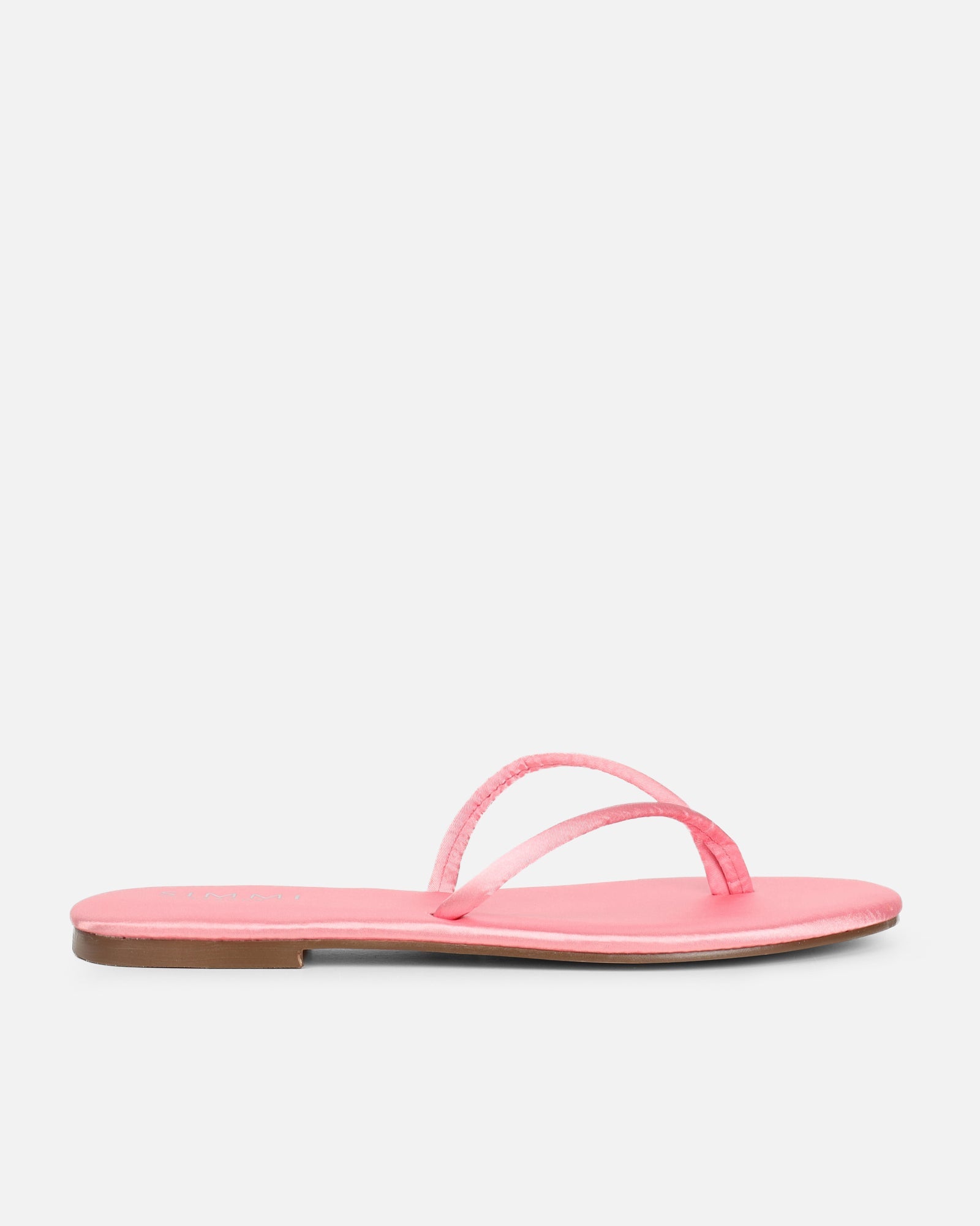Elmas Pink Satin Toe thong Sandals
