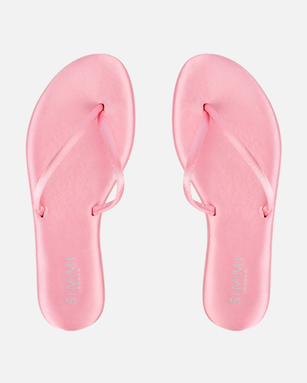 Elmas Pink Satin Toe thong Sandals