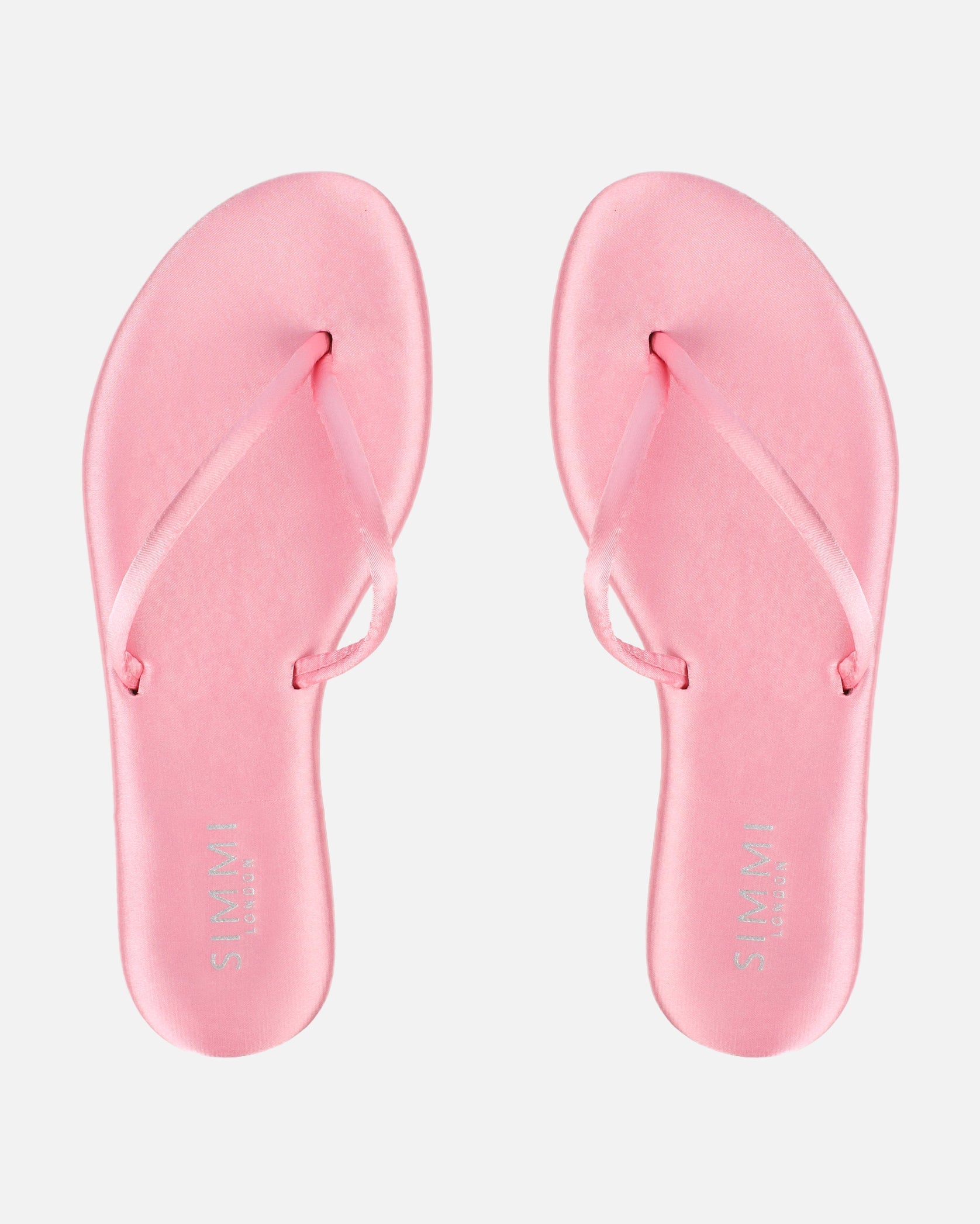 Elmas Pink Satin Toe thong Sandals