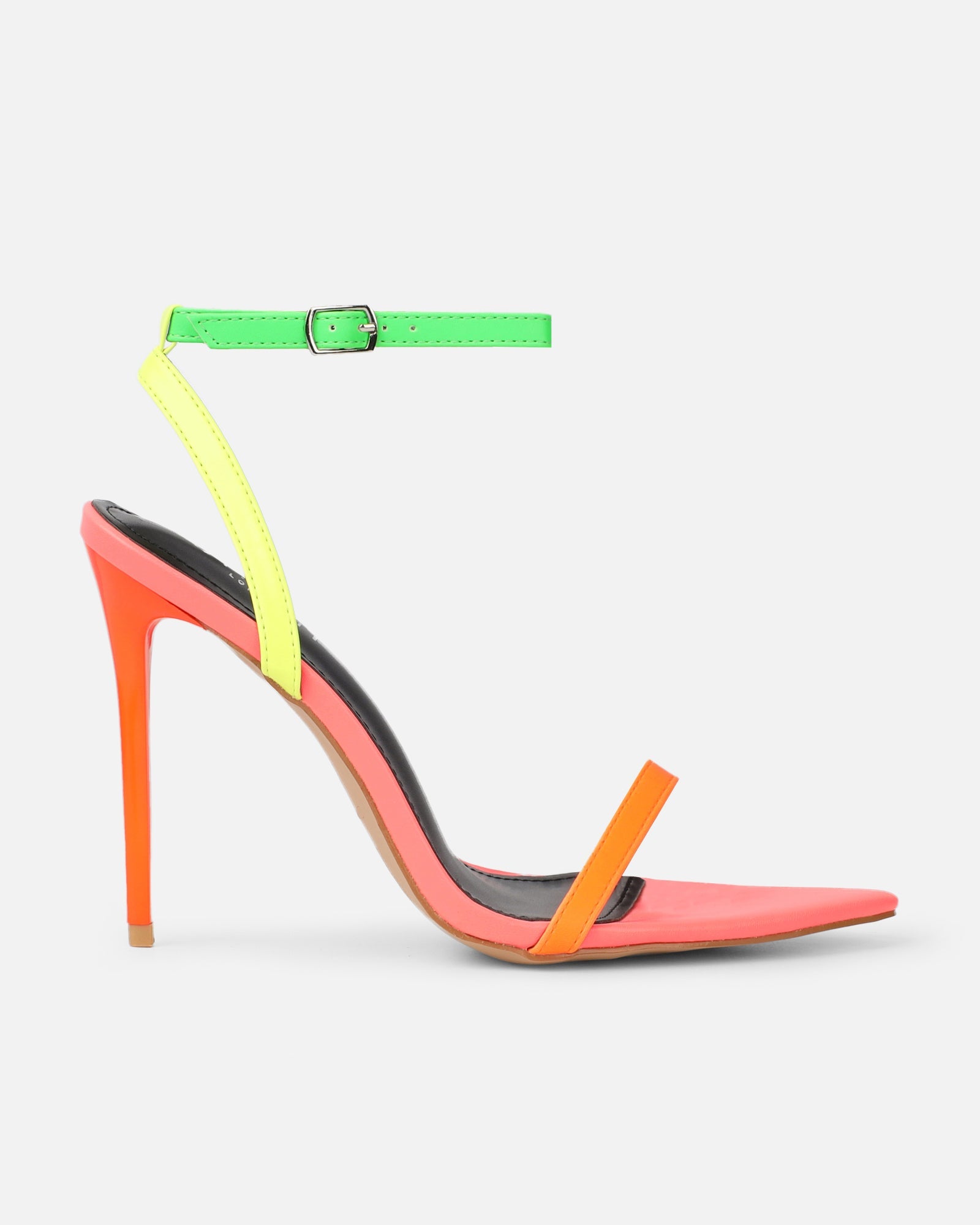Estafaniaa Neon Mix Stiletto Sandals