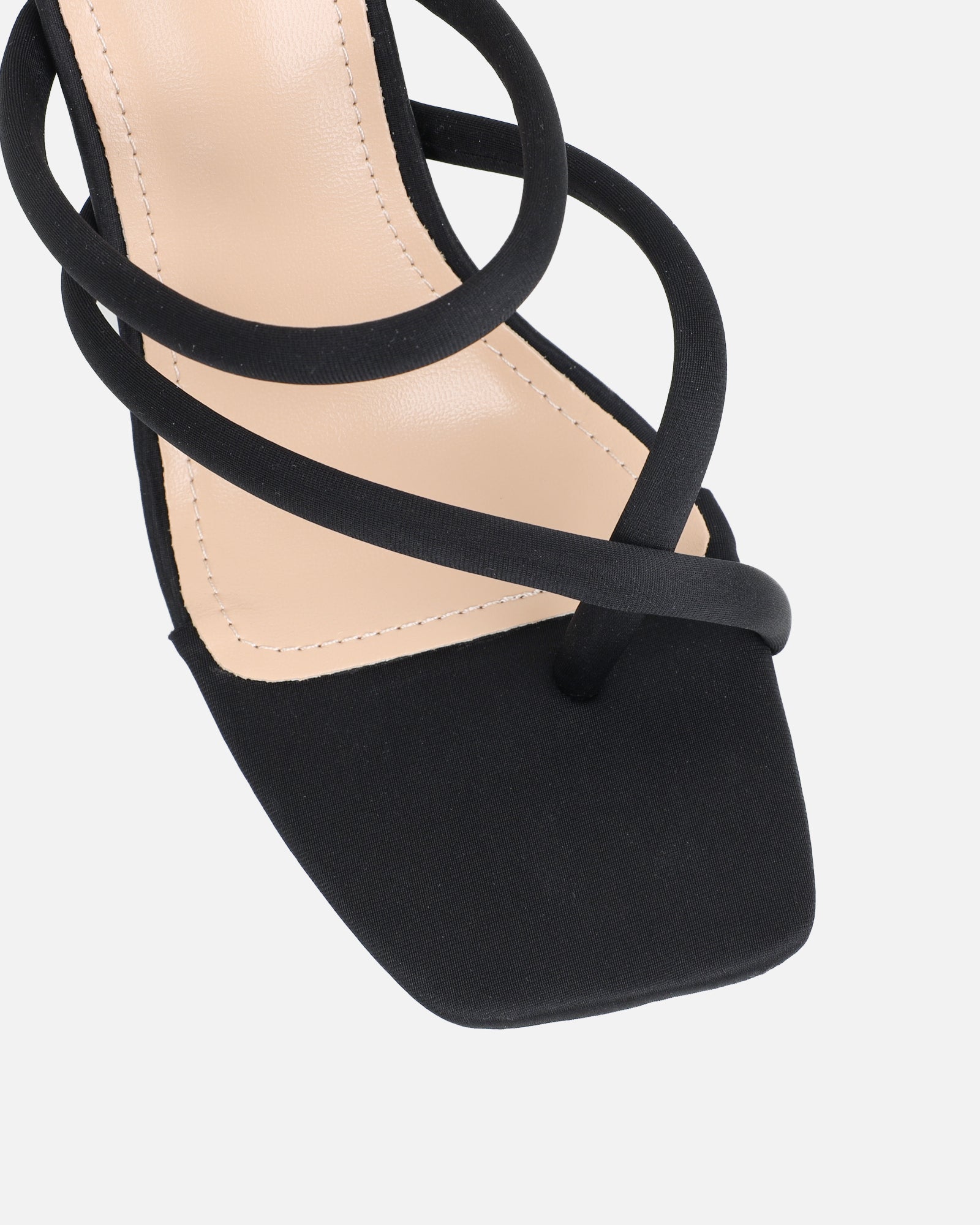 Wosha Black Lycra Mules