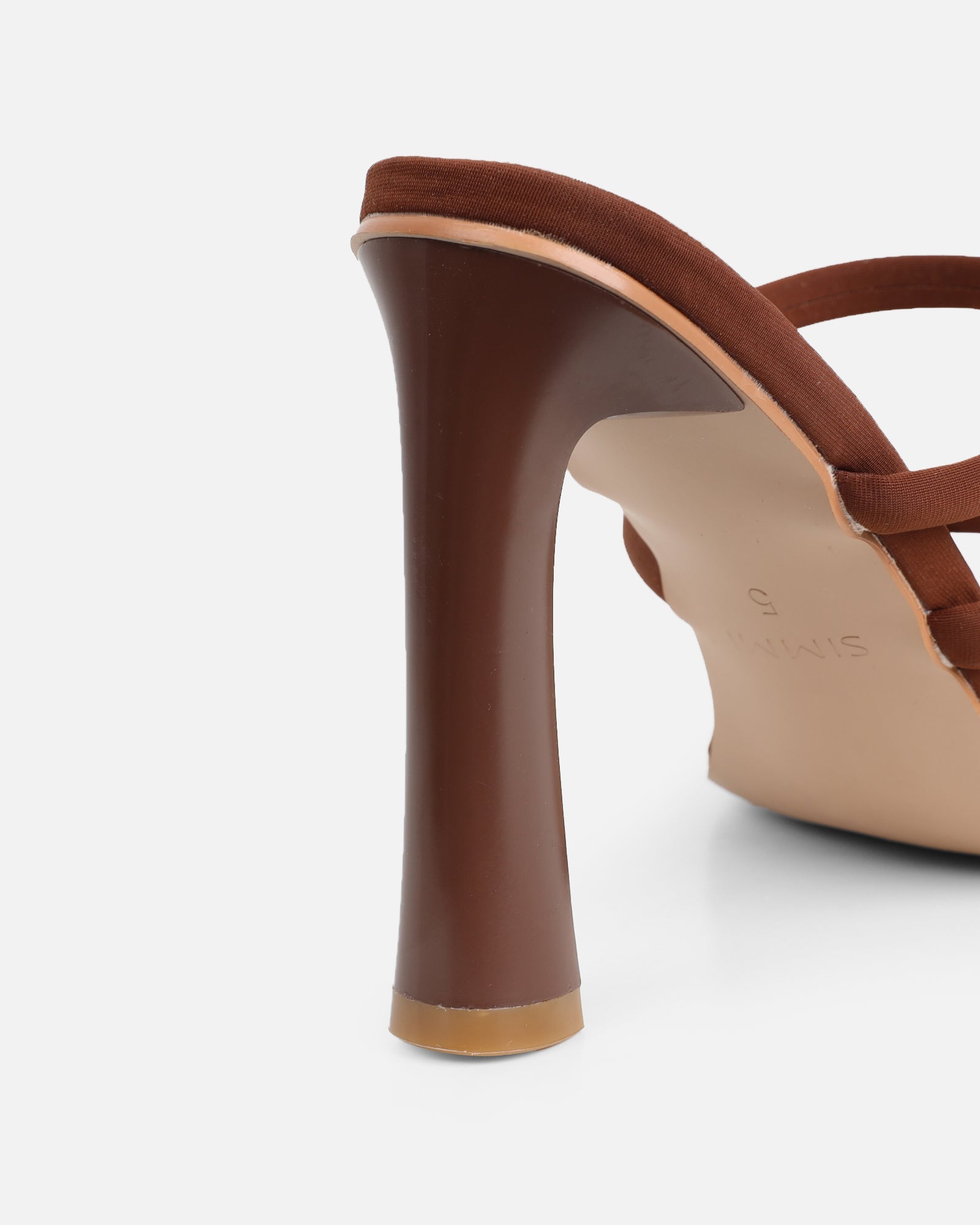 Wosha Brown Lycra Mules