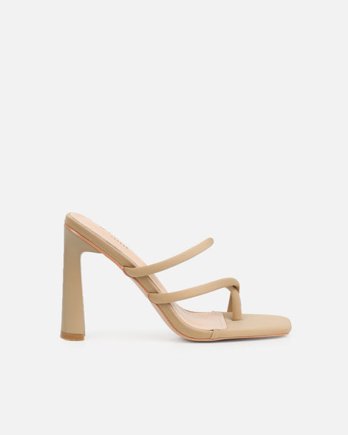 Wosha Nude Lycra Mules