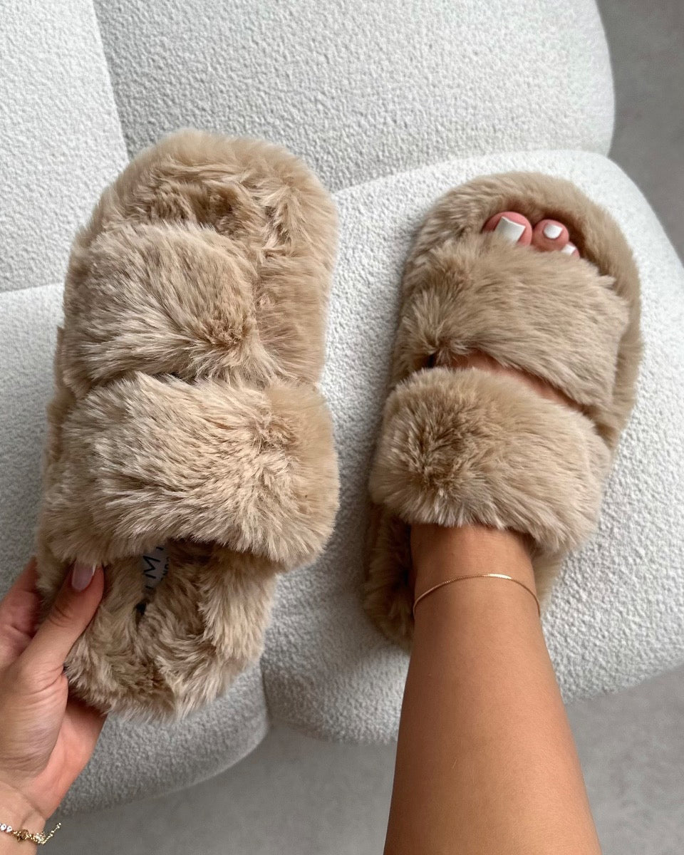 Fuzziest Mink Faux Fur Fluffy Slippers