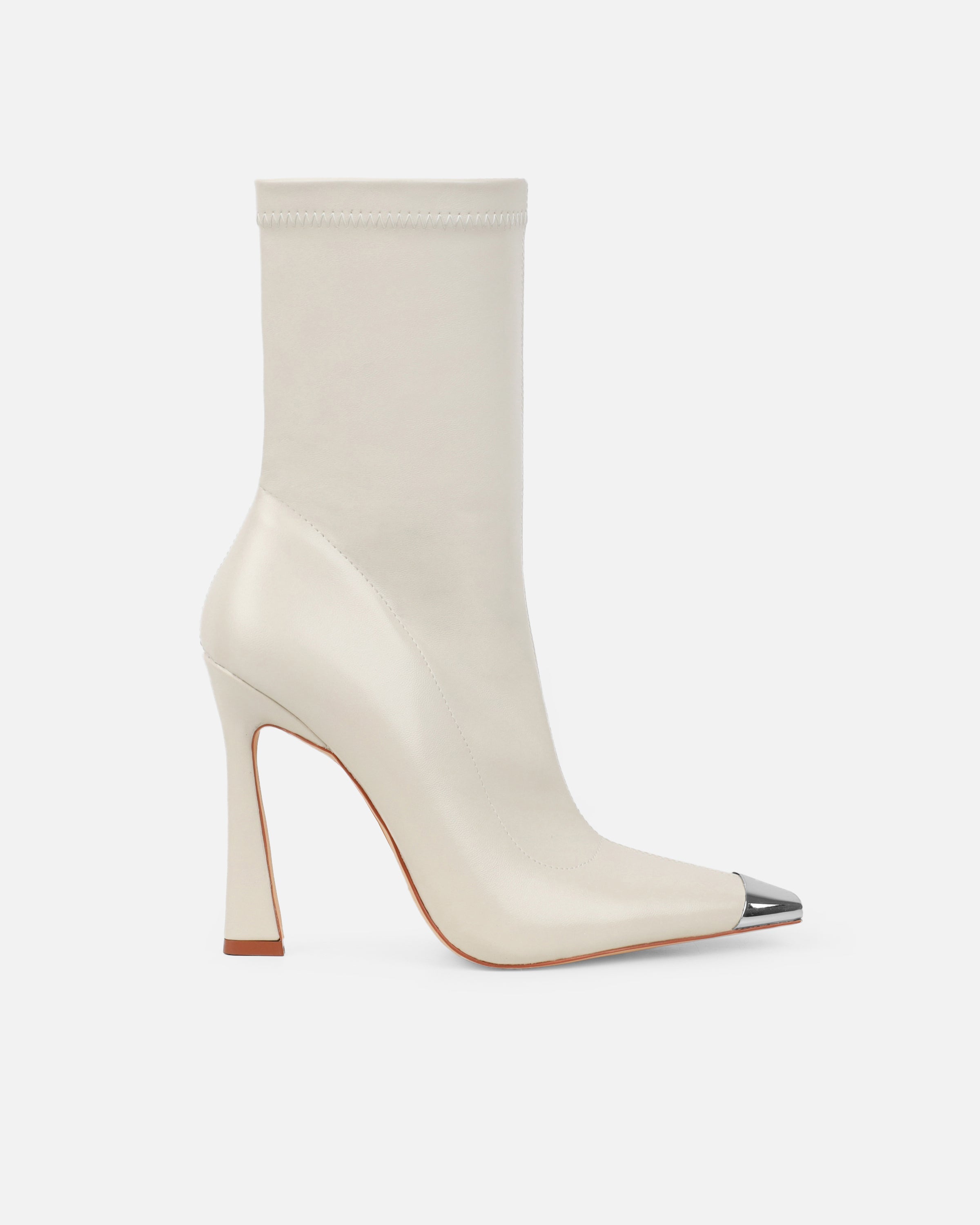 George Stone High Heeled Sock Boots With Toe Cap