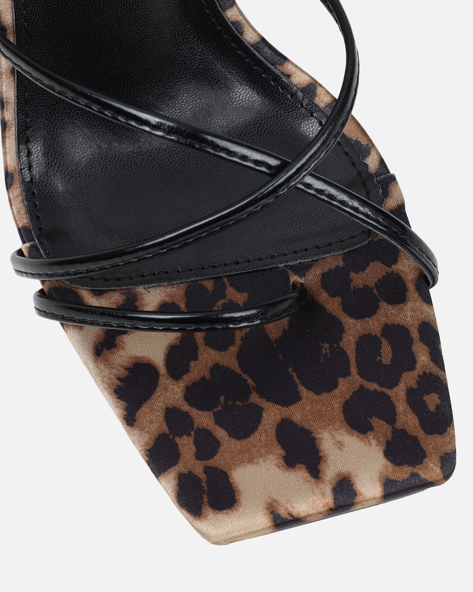 Giana Leopard Mix Lace Up Heeled Sandals