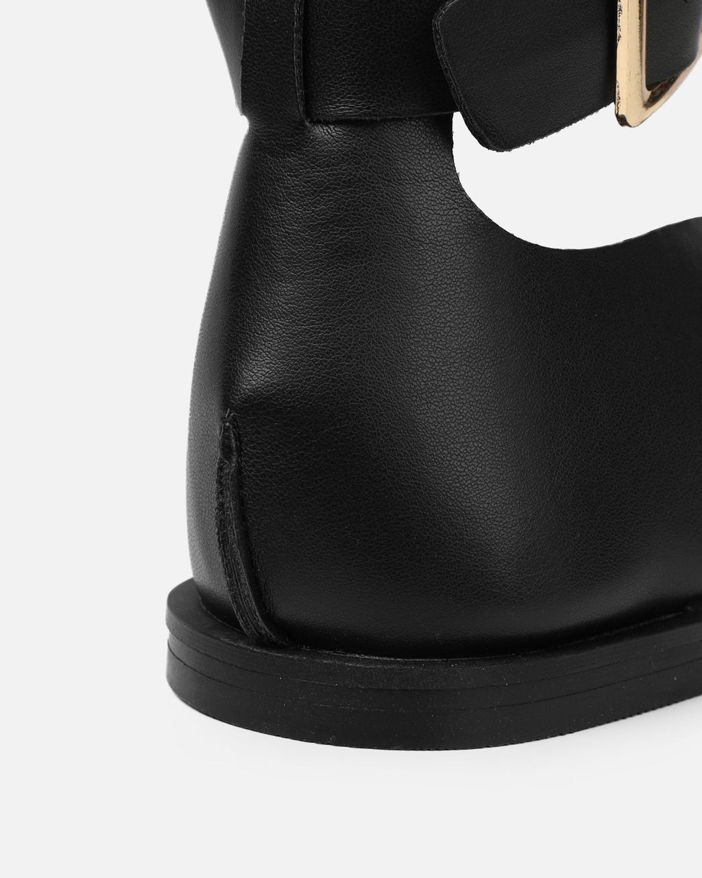 Gypsy Black Toe Loop Flat Sandals