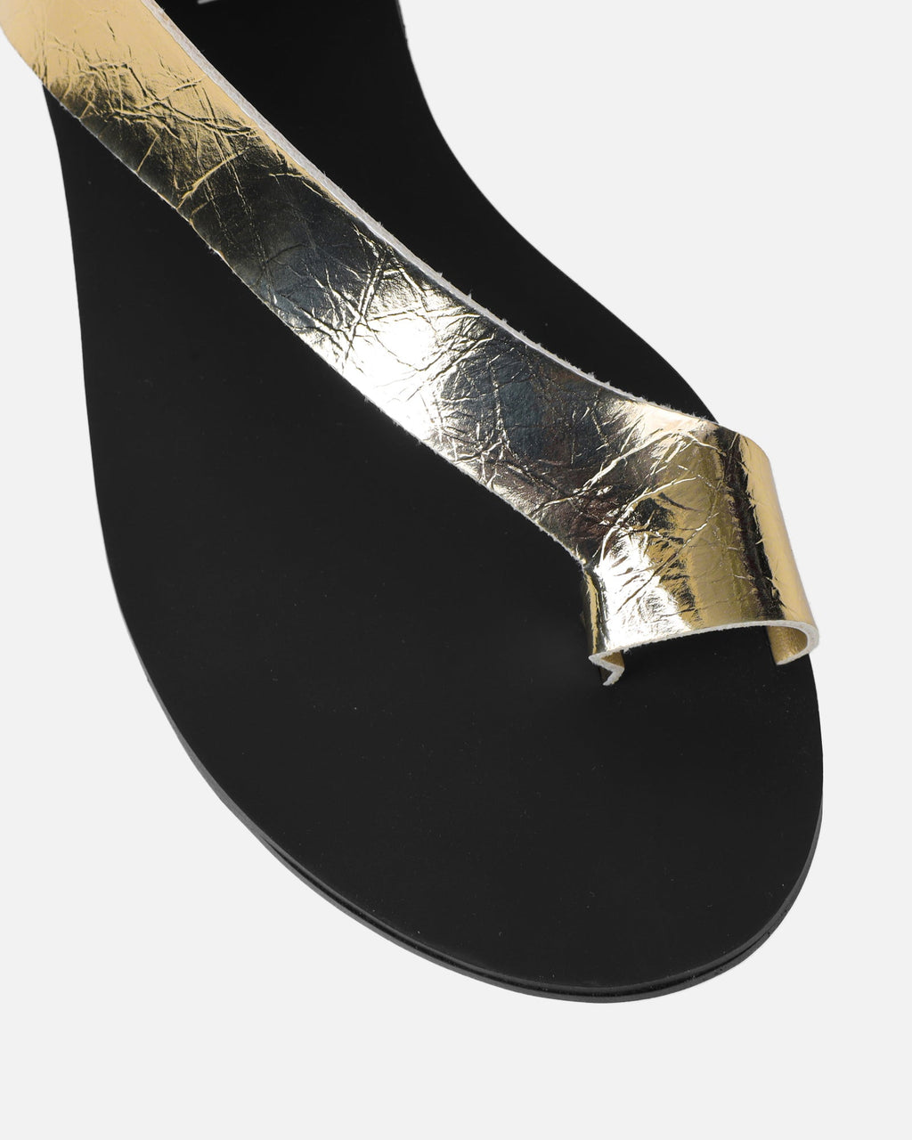 Gypsy Gold Metallic Toe Loop Flat Sandals