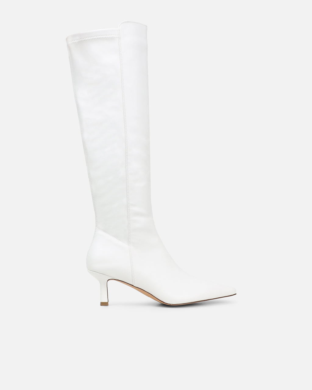 Hart white stretch knee boots