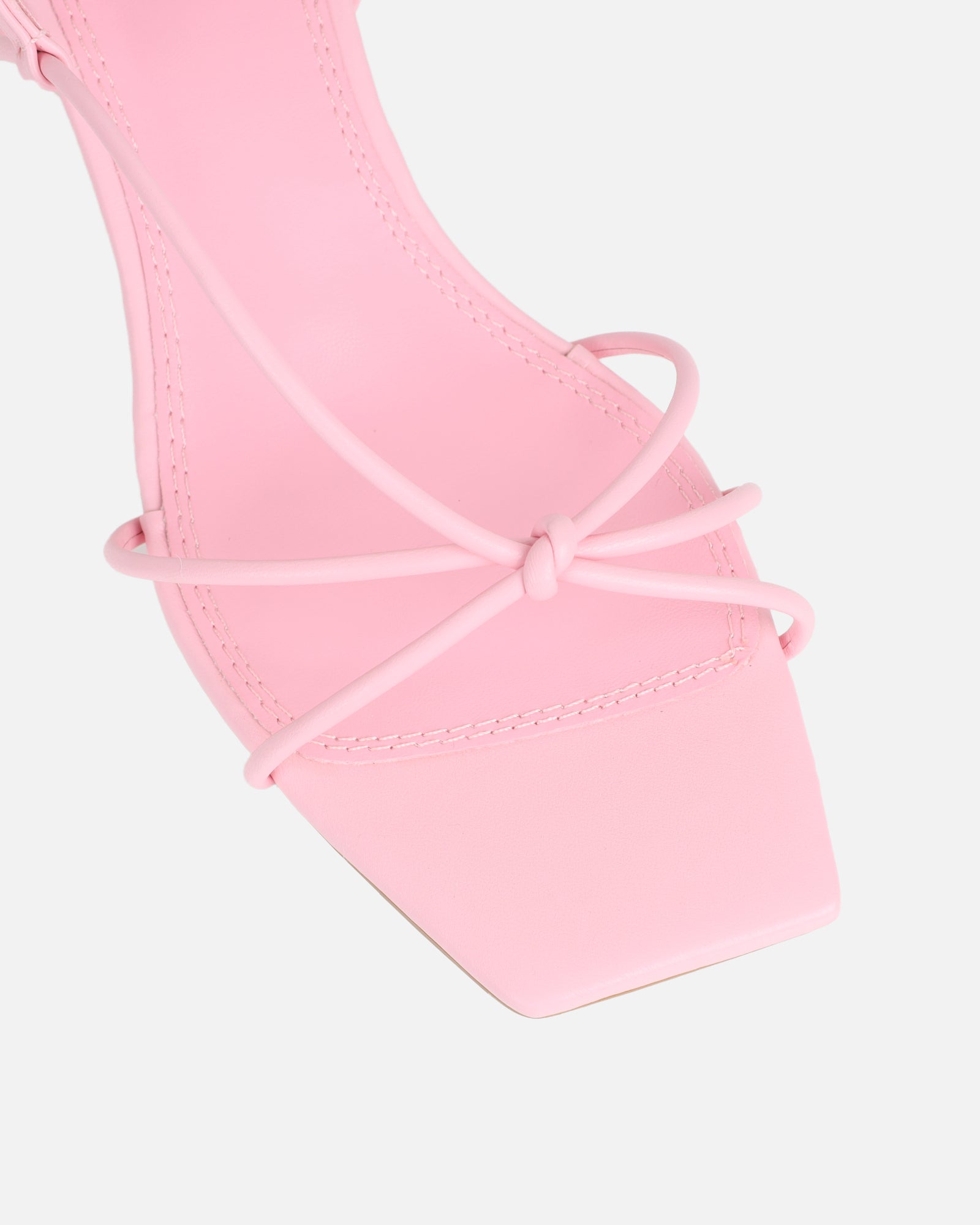 Hanah Pink Strappy Kitten Heels